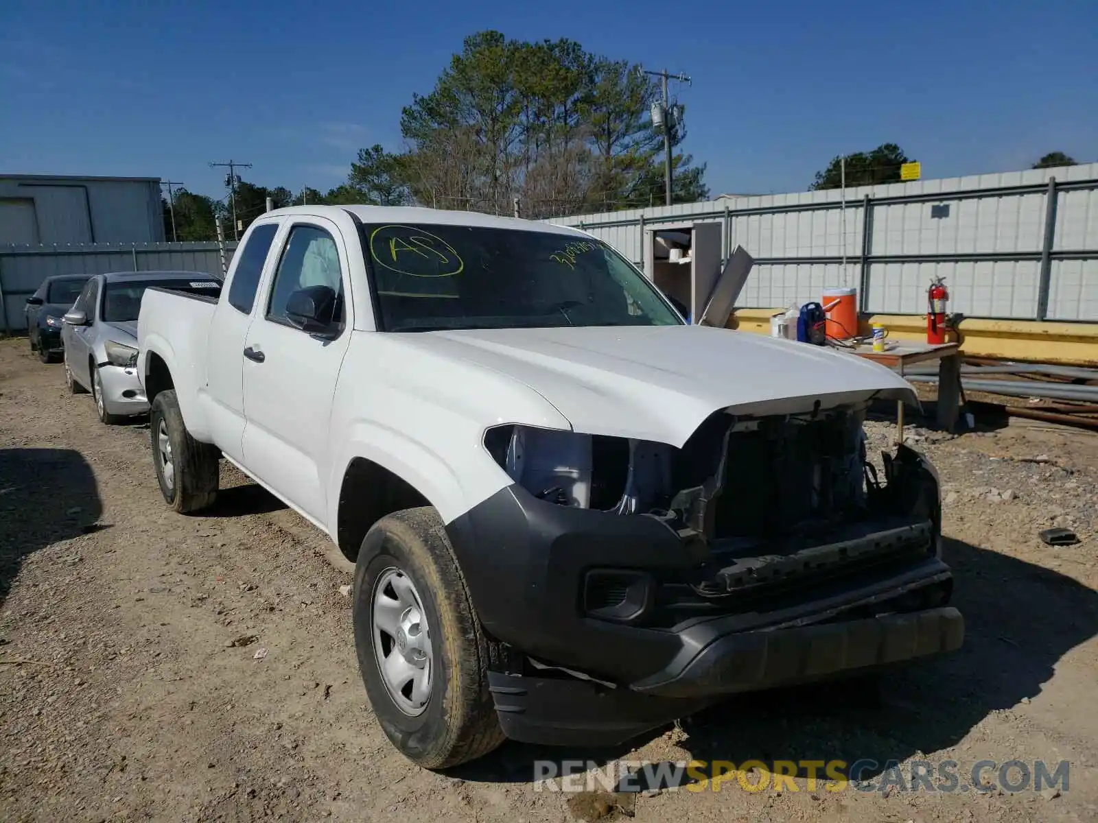 1 Photograph of a damaged car 5TFRX5GN9KX152371 TOYOTA TACOMA 2019