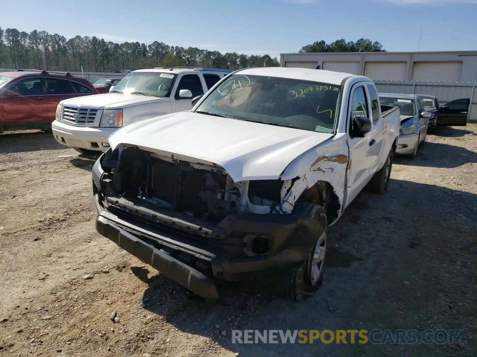 2 Photograph of a damaged car 5TFRX5GN9KX152371 TOYOTA TACOMA 2019