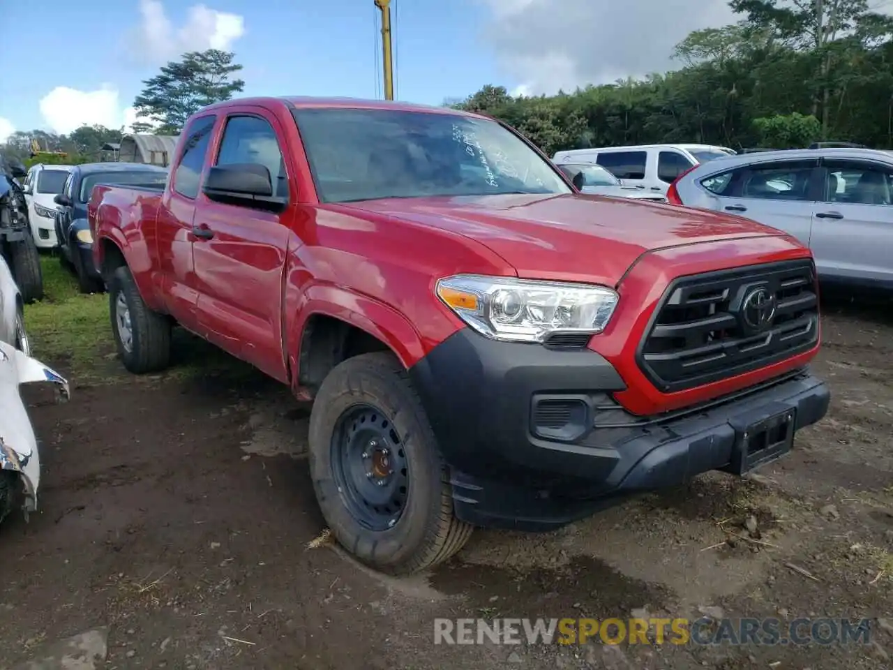 1 Photograph of a damaged car 5TFRX5GN9KX161247 TOYOTA TACOMA 2019