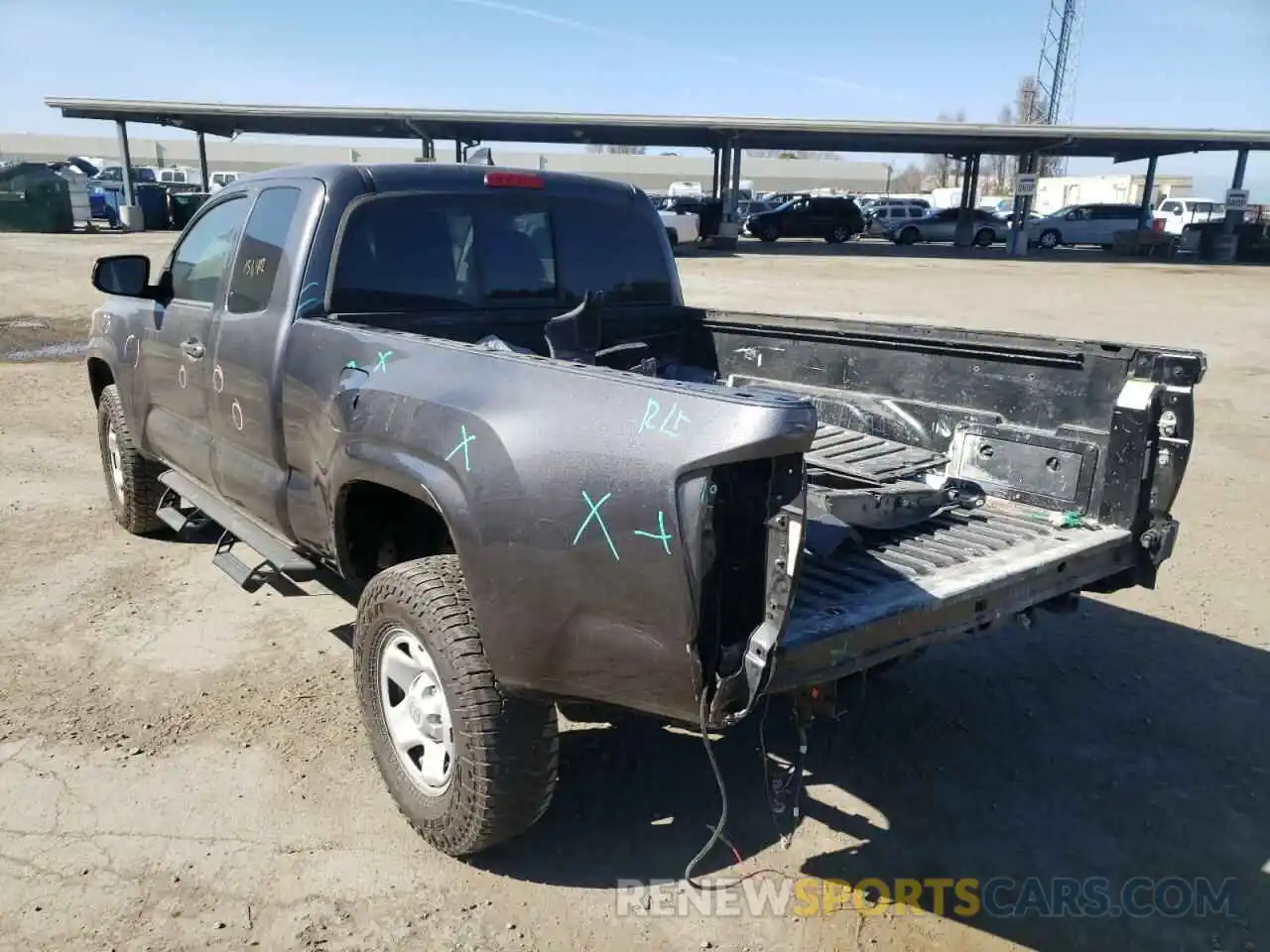 3 Photograph of a damaged car 5TFRX5GN9KX165041 TOYOTA TACOMA 2019