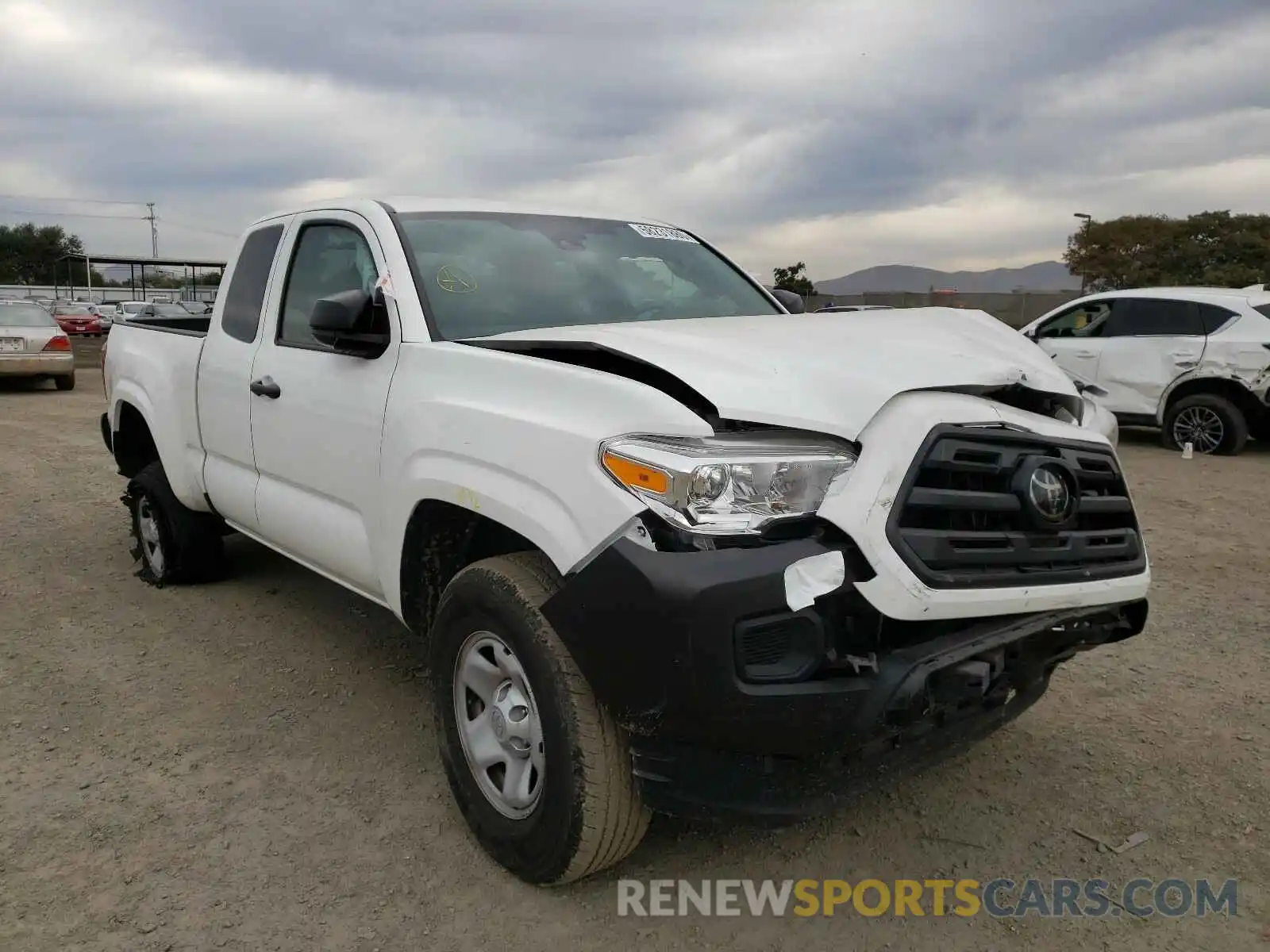 1 Photograph of a damaged car 5TFRX5GN9KX165220 TOYOTA TACOMA 2019