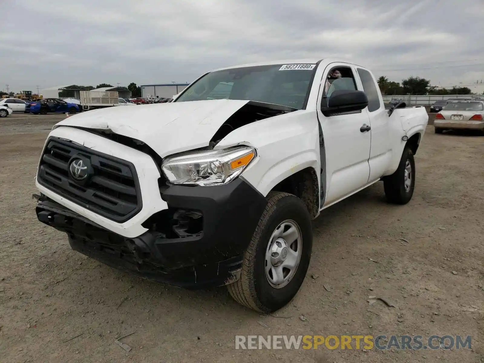 2 Photograph of a damaged car 5TFRX5GN9KX165220 TOYOTA TACOMA 2019