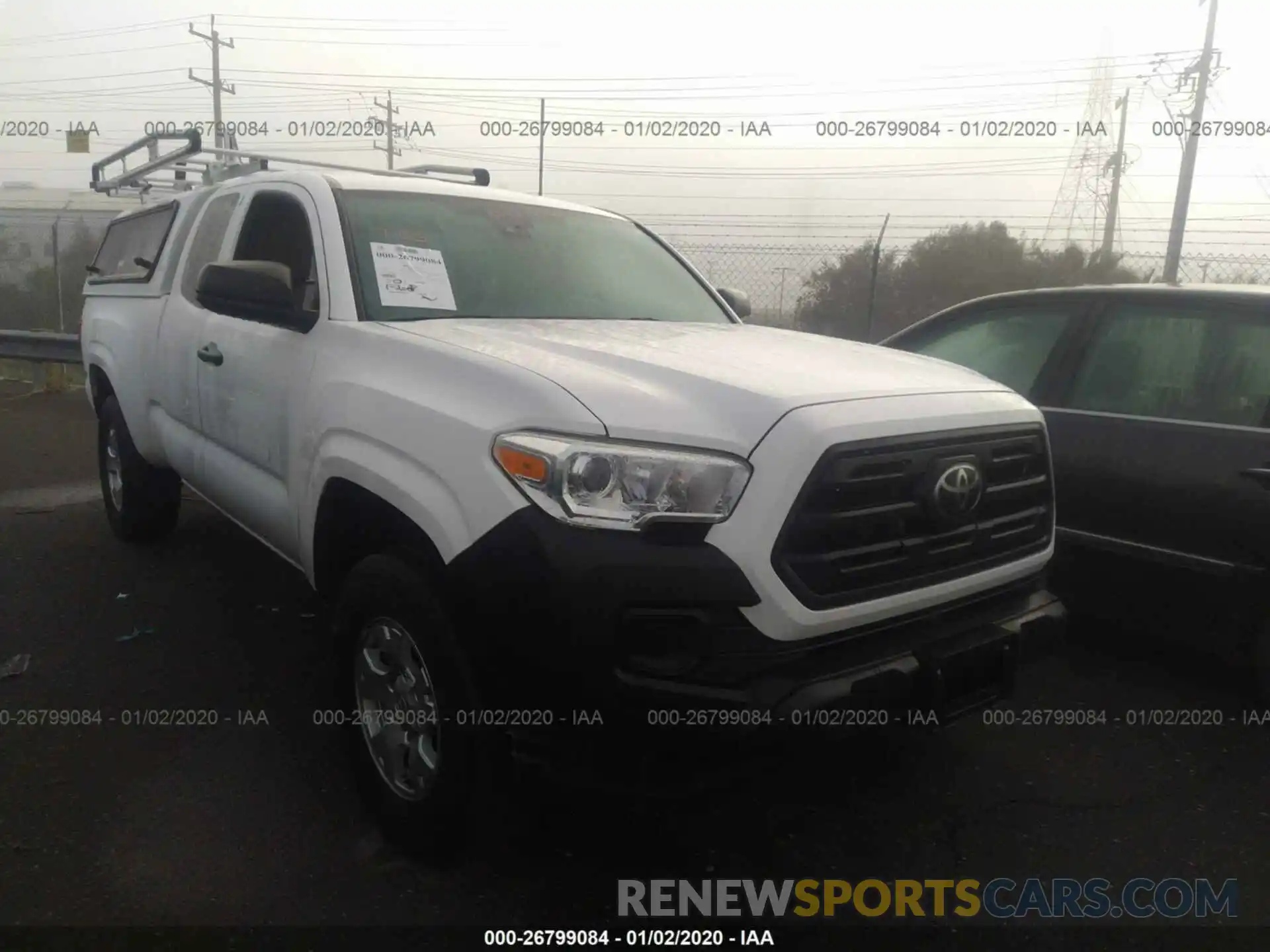 1 Photograph of a damaged car 5TFRX5GNXKX140990 TOYOTA TACOMA 2019