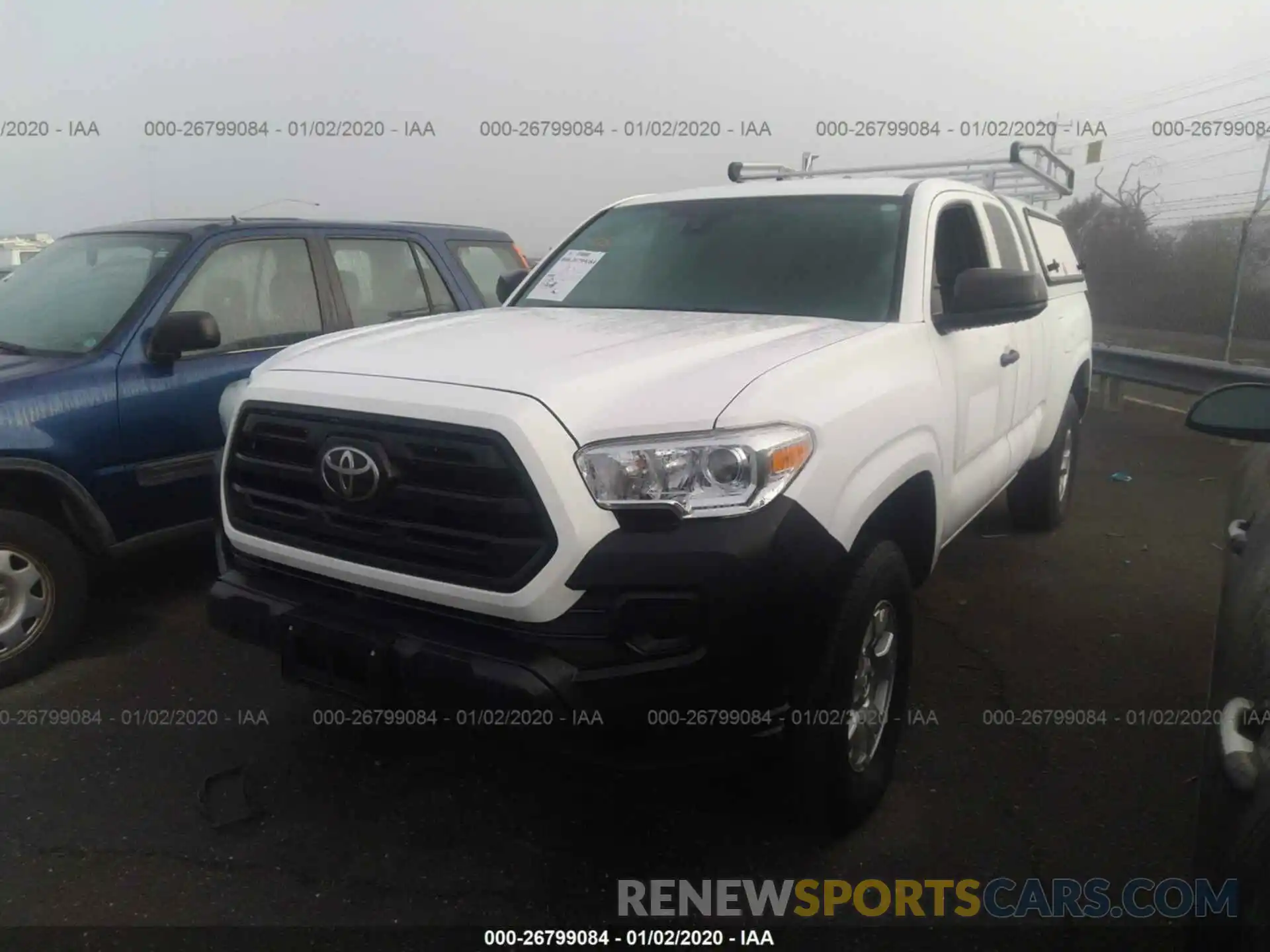 2 Photograph of a damaged car 5TFRX5GNXKX140990 TOYOTA TACOMA 2019