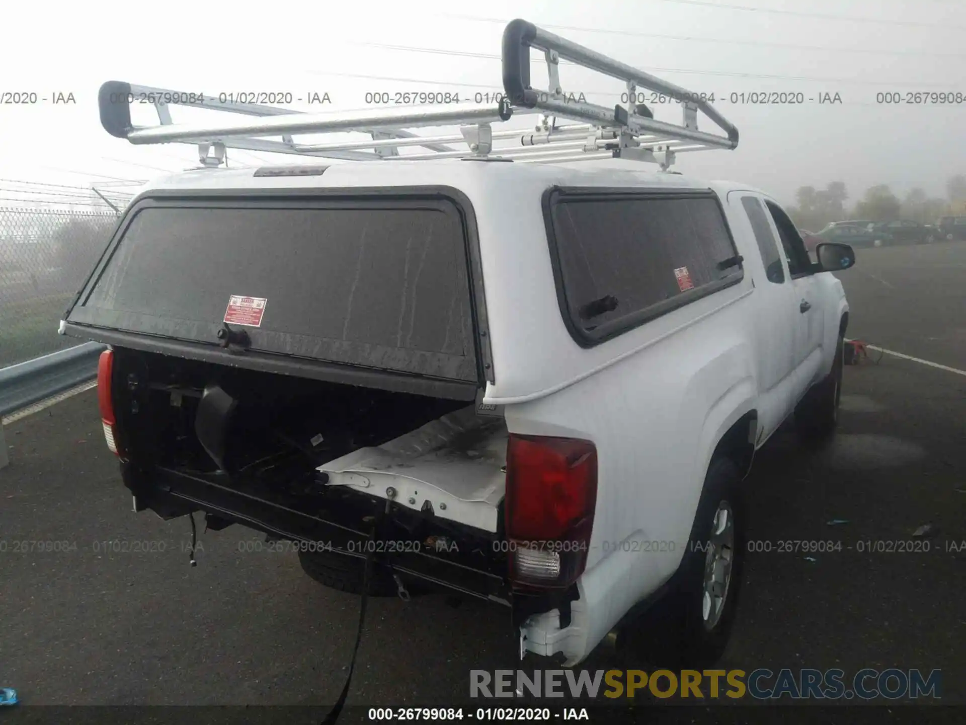 4 Photograph of a damaged car 5TFRX5GNXKX140990 TOYOTA TACOMA 2019