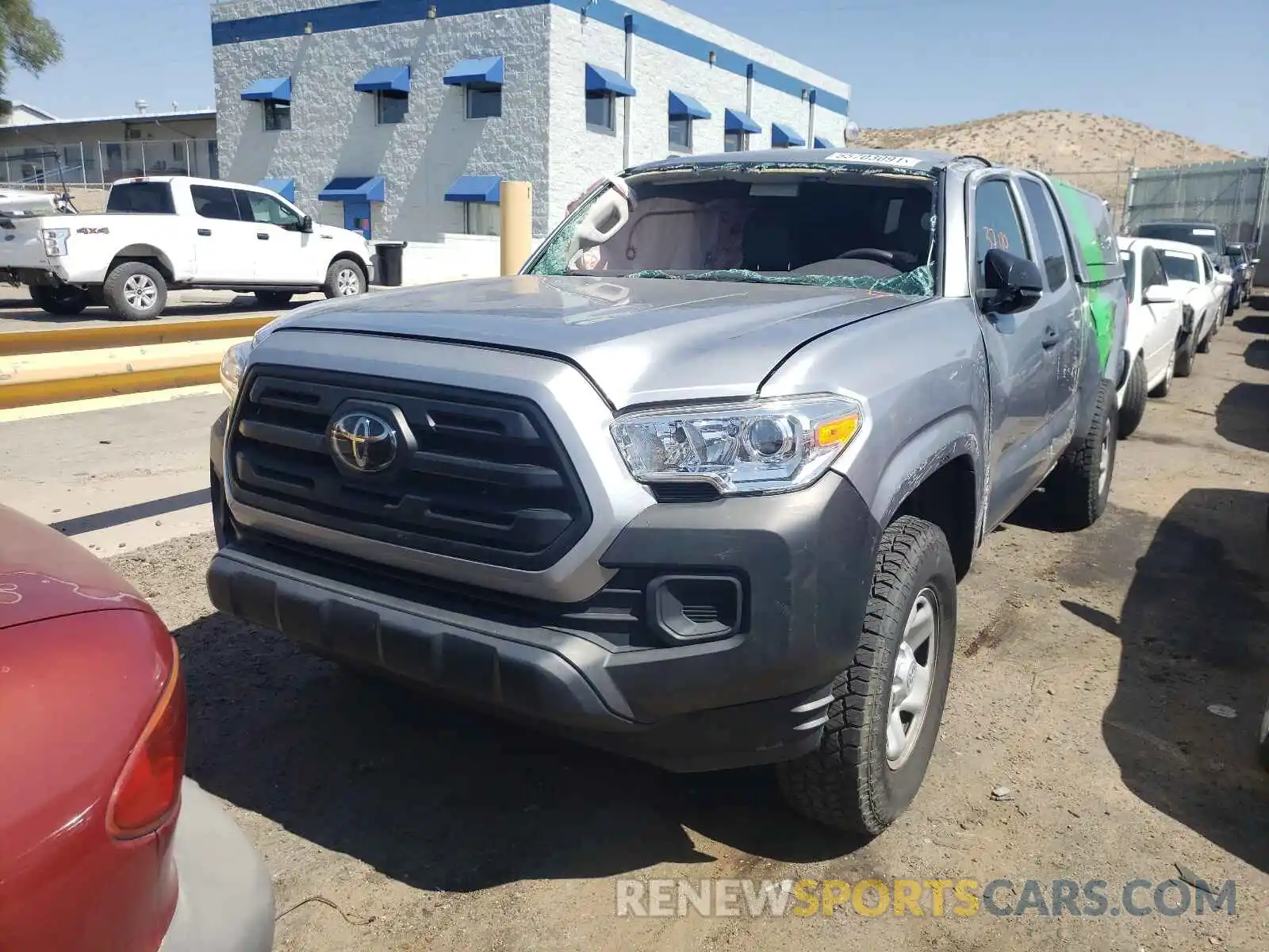 2 Photograph of a damaged car 5TFRX5GNXKX142495 TOYOTA TACOMA 2019