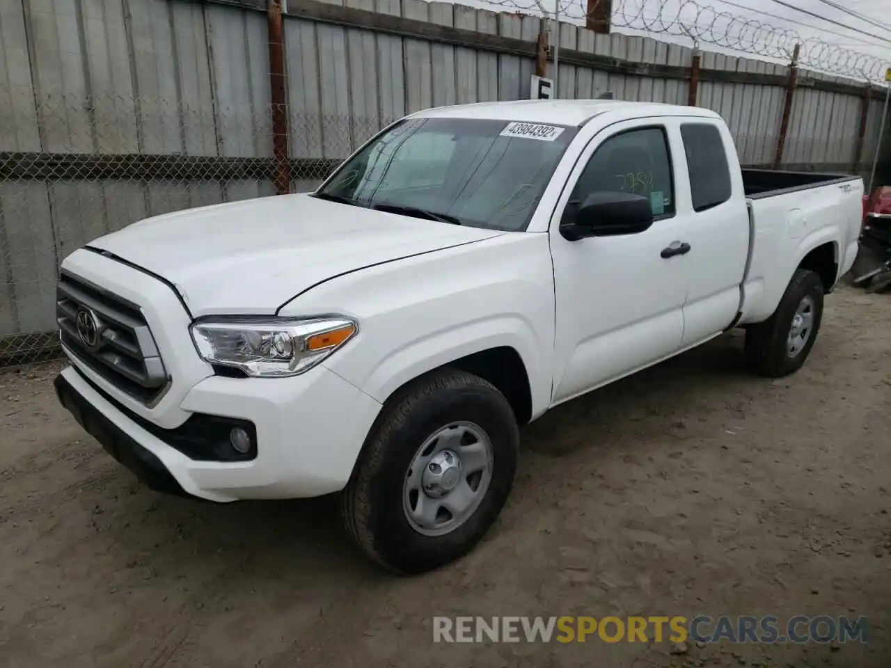 2 Photograph of a damaged car 5TFRX5GNXKX143534 TOYOTA TACOMA 2019