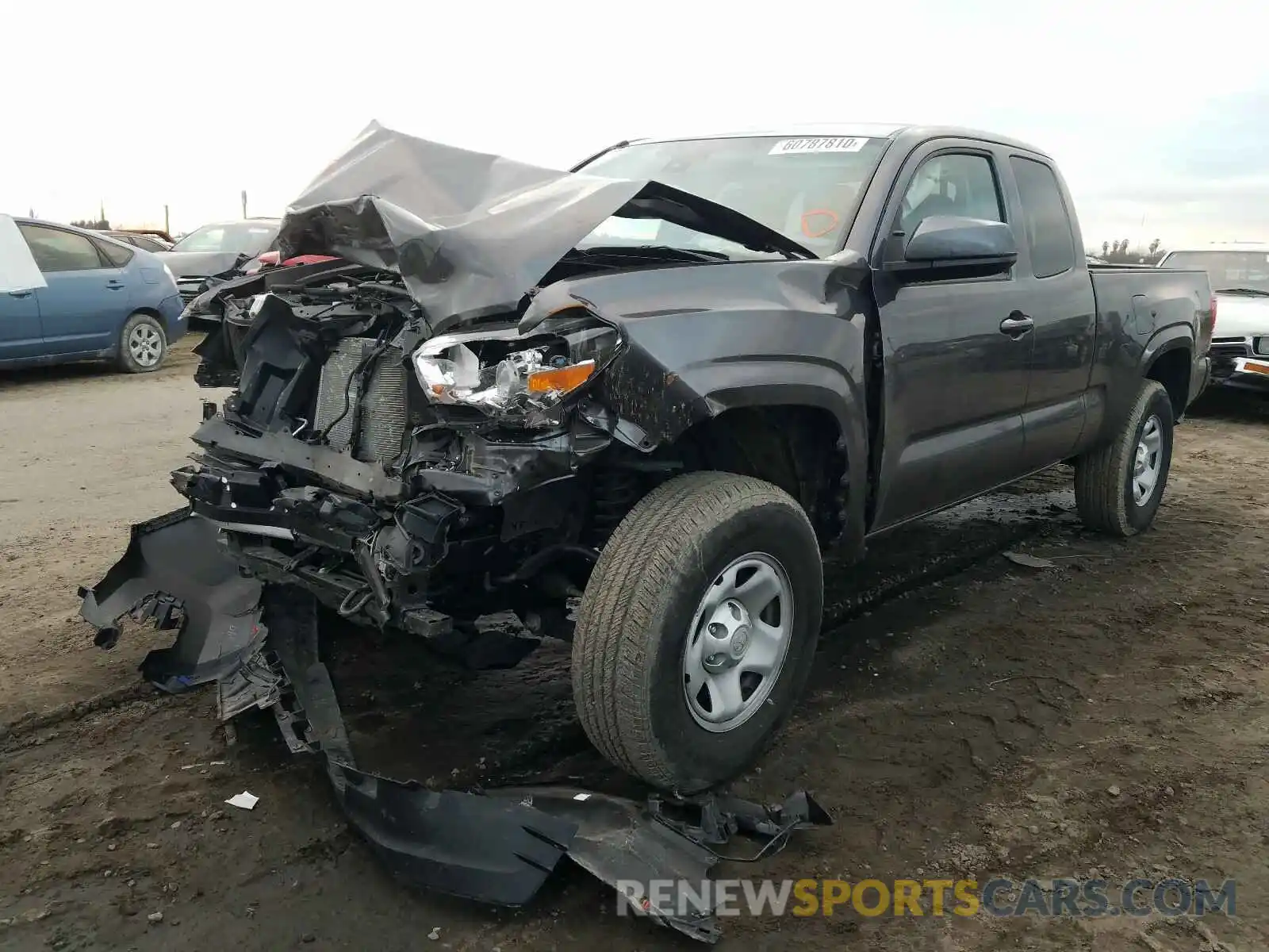 2 Photograph of a damaged car 5TFRX5GNXKX145655 TOYOTA TACOMA 2019