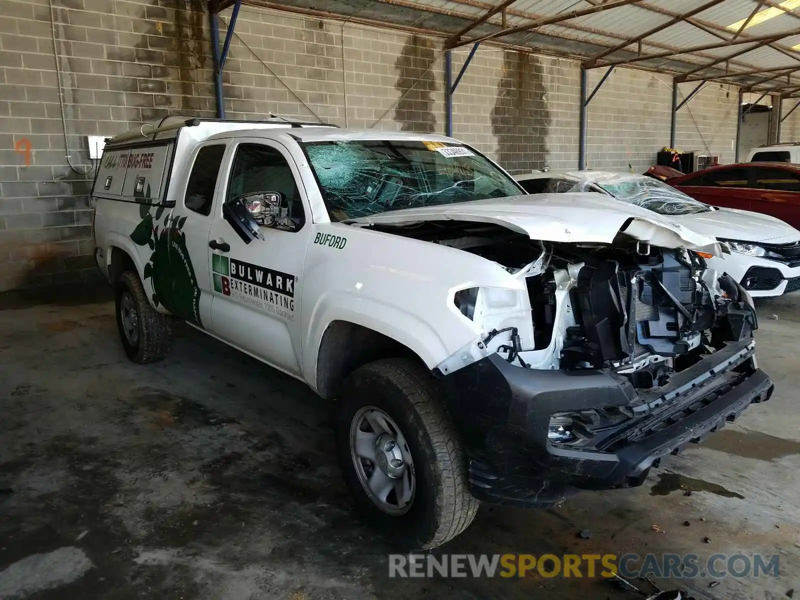 1 Photograph of a damaged car 5TFRX5GNXKX146482 TOYOTA TACOMA 2019