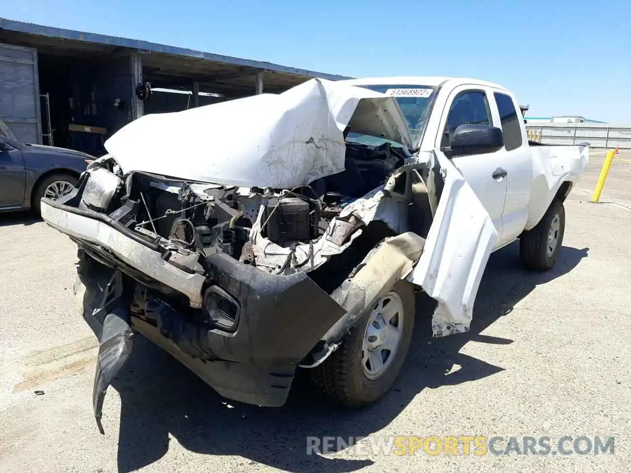 2 Photograph of a damaged car 5TFRX5GNXKX146918 TOYOTA TACOMA 2019