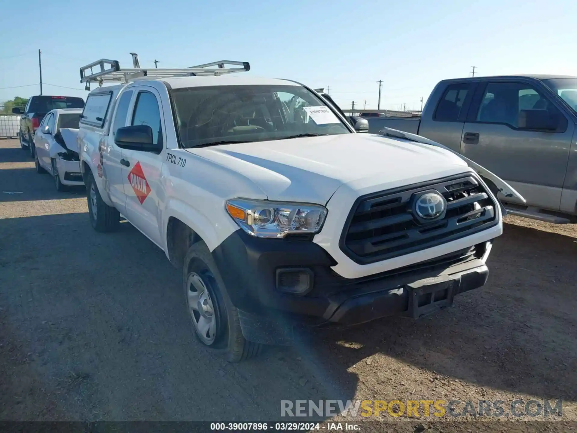 1 Photograph of a damaged car 5TFRX5GNXKX148149 TOYOTA TACOMA 2019