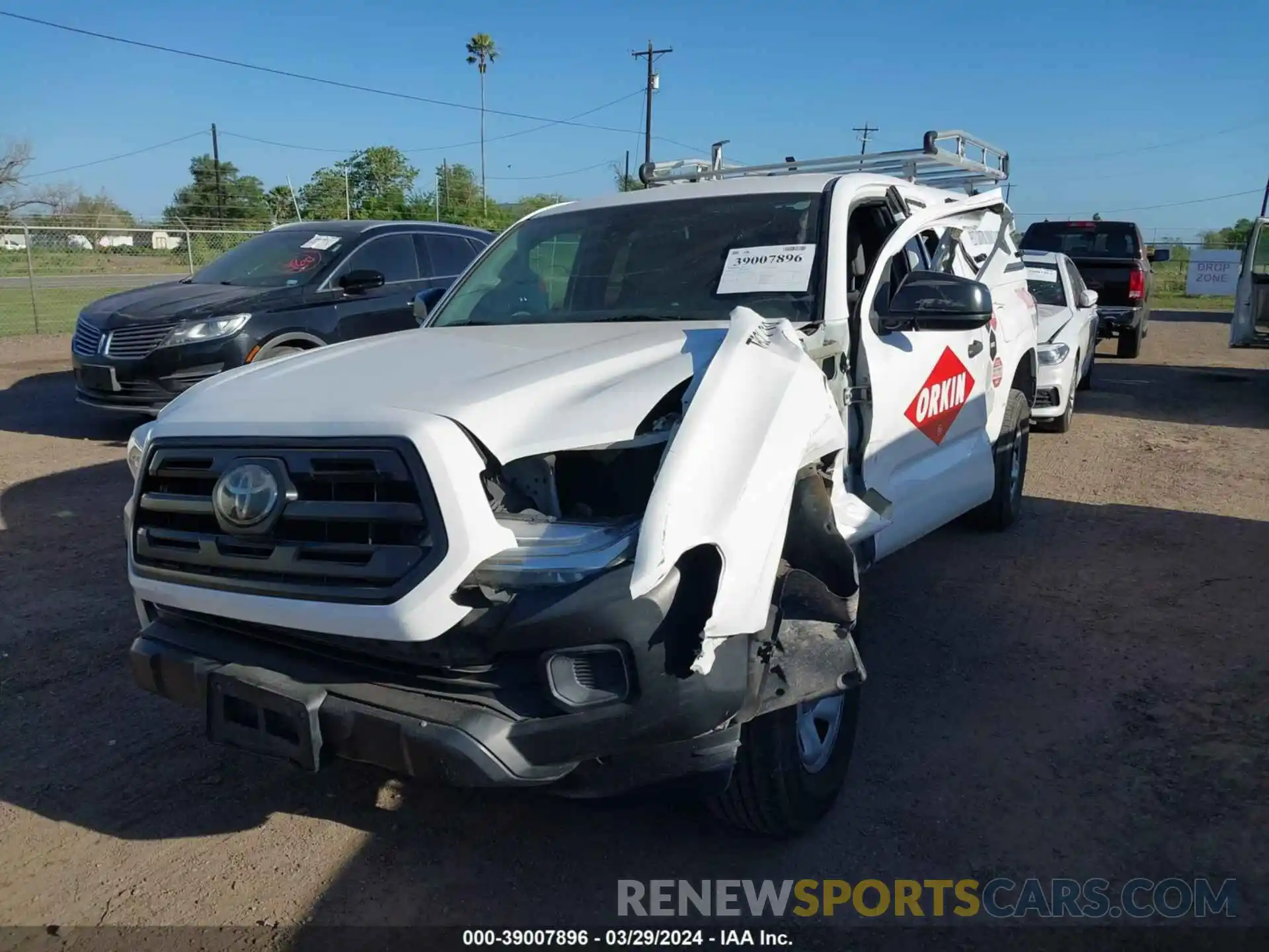 2 Photograph of a damaged car 5TFRX5GNXKX148149 TOYOTA TACOMA 2019