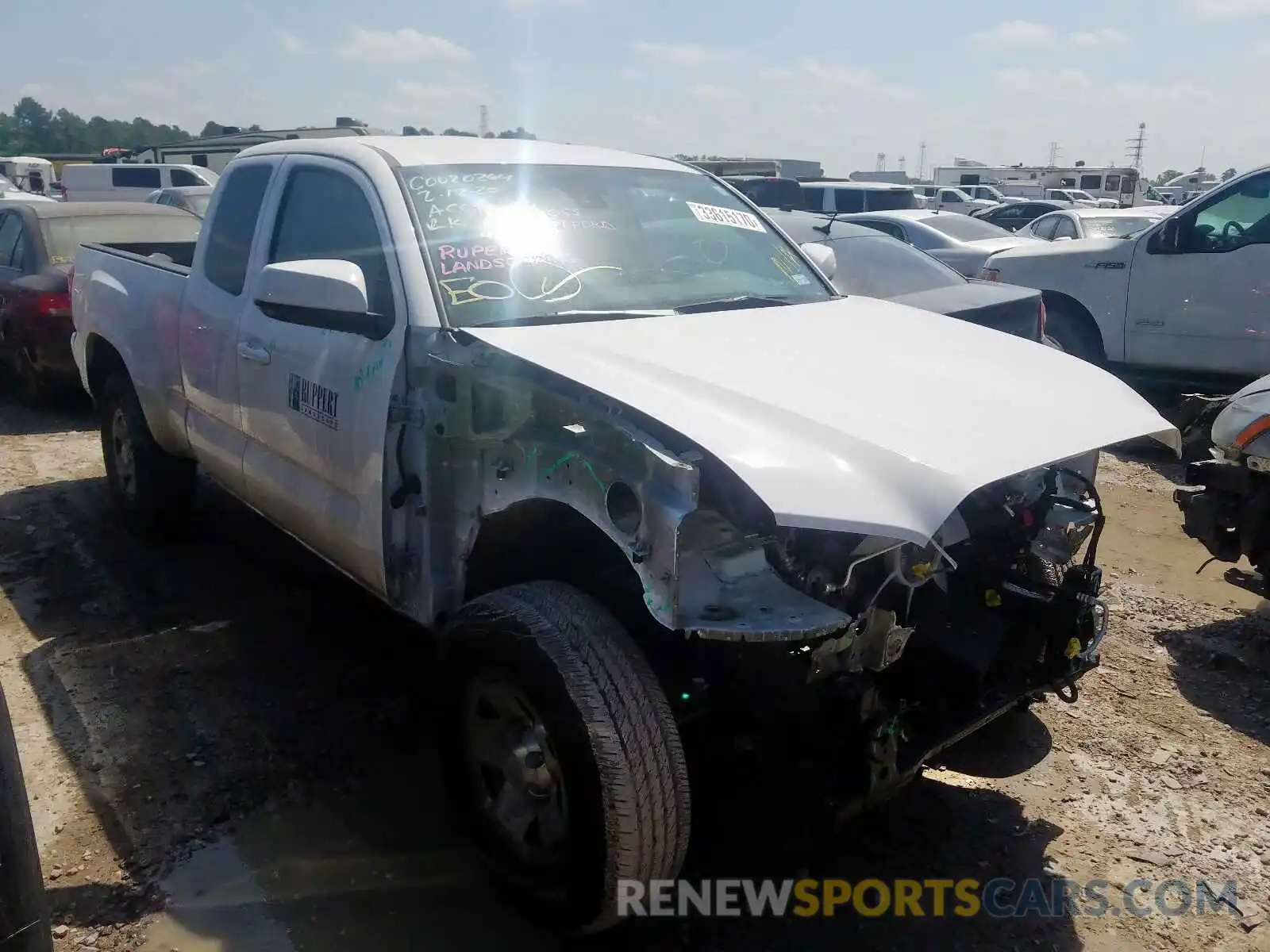 1 Photograph of a damaged car 5TFRX5GNXKX148474 TOYOTA TACOMA 2019