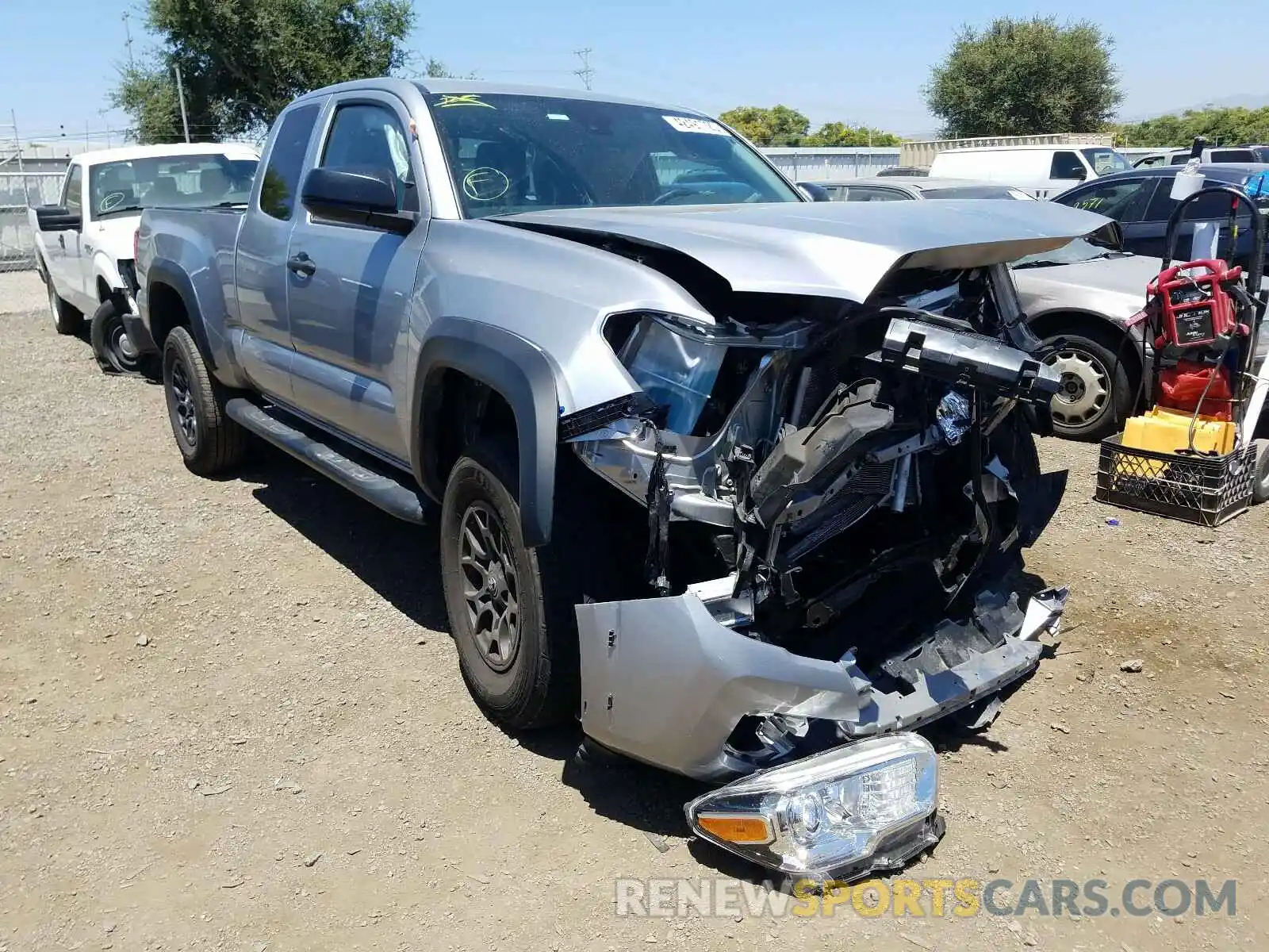 1 Photograph of a damaged car 5TFRX5GNXKX148930 TOYOTA TACOMA 2019