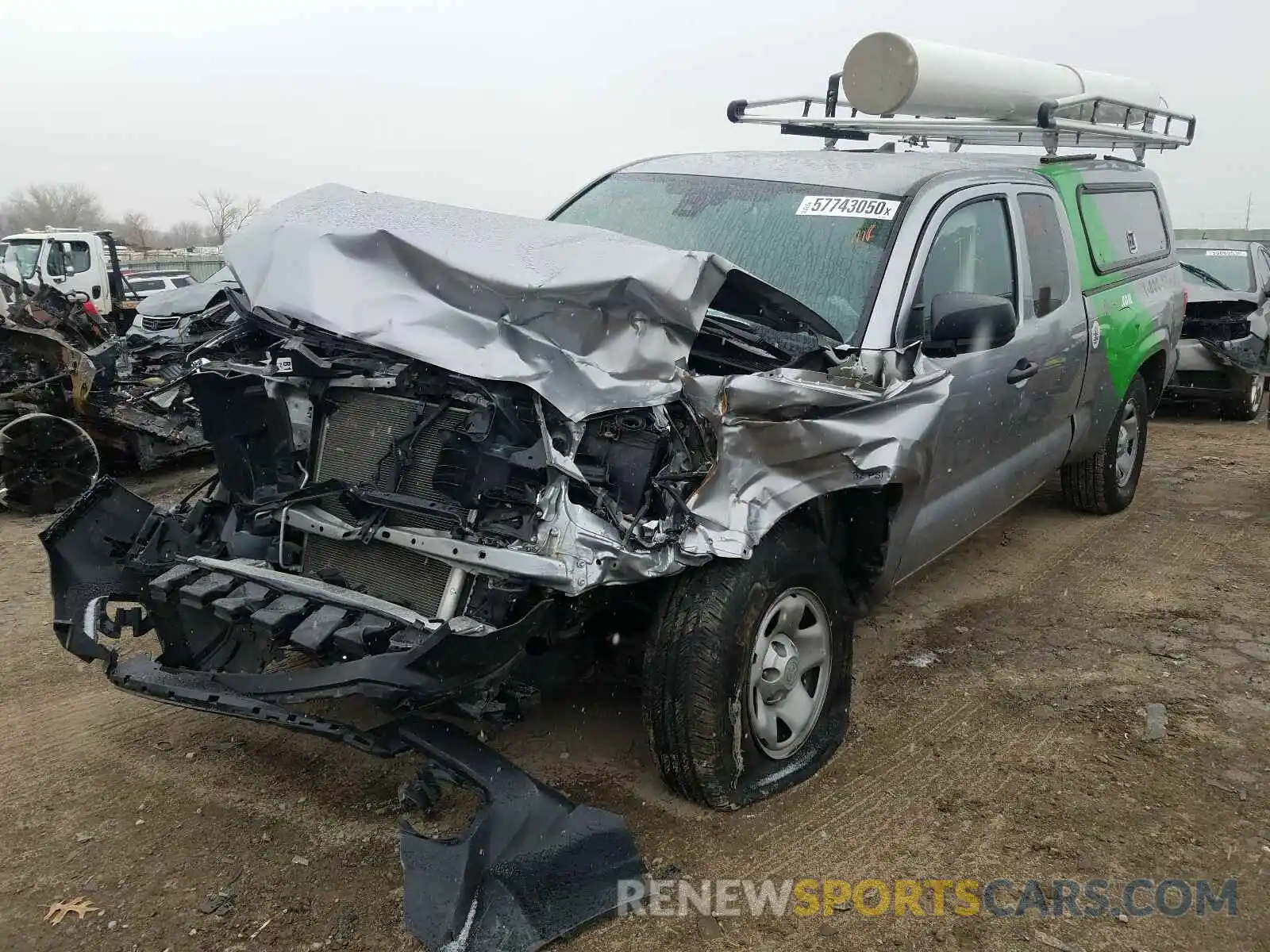 2 Photograph of a damaged car 5TFRX5GNXKX150371 TOYOTA TACOMA 2019