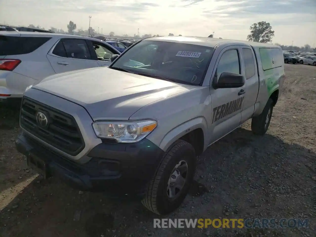 2 Photograph of a damaged car 5TFRX5GNXKX151648 TOYOTA TACOMA 2019