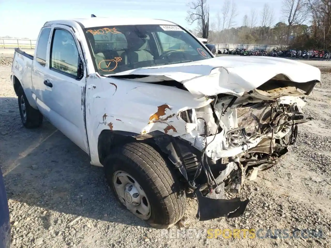 1 Photograph of a damaged car 5TFRX5GNXKX153268 TOYOTA TACOMA 2019