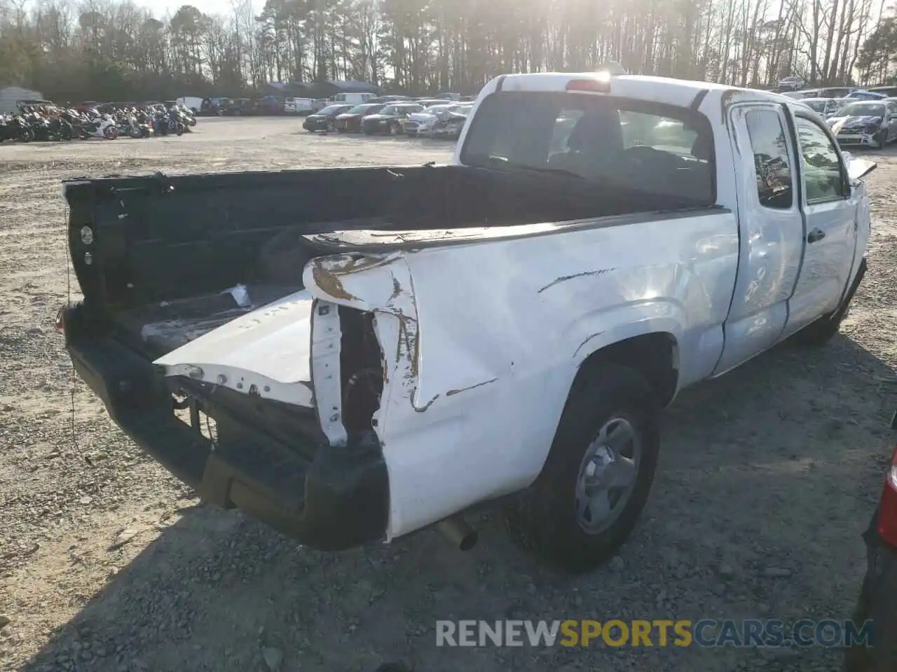 4 Photograph of a damaged car 5TFRX5GNXKX153268 TOYOTA TACOMA 2019