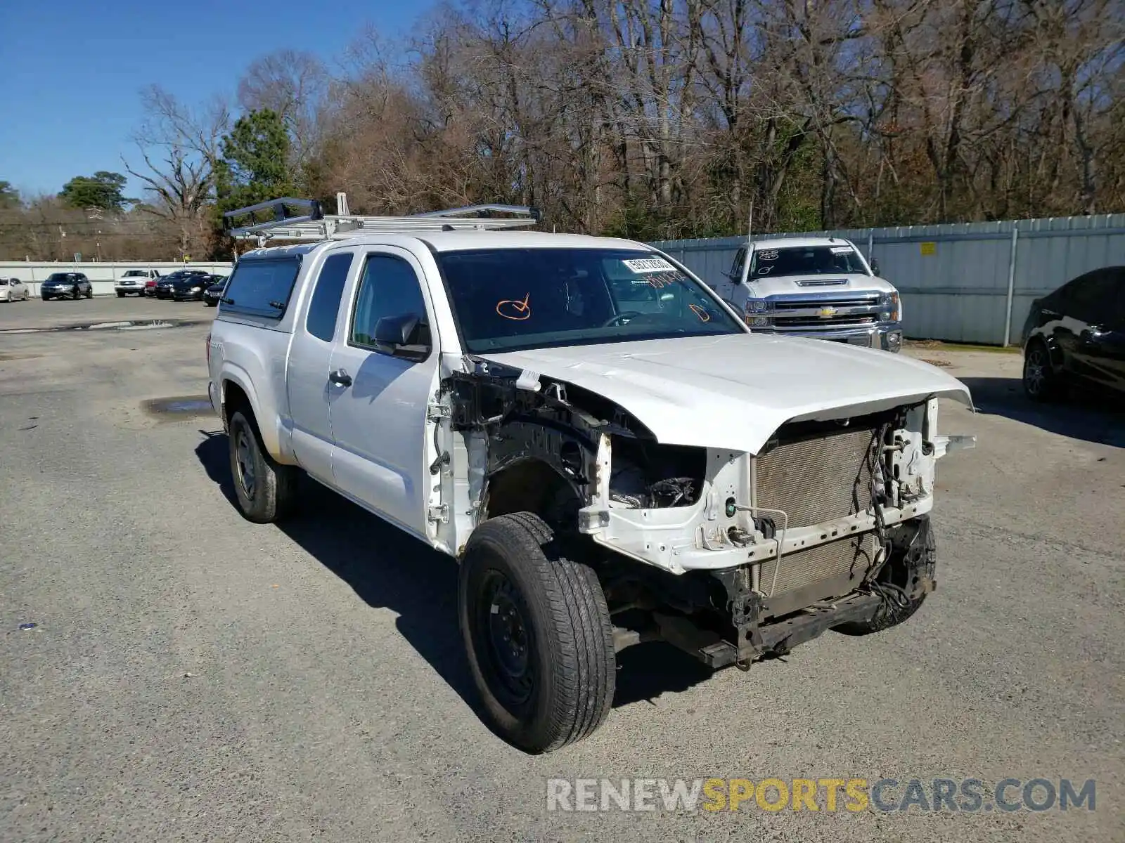 1 Photograph of a damaged car 5TFRX5GNXKX154212 TOYOTA TACOMA 2019