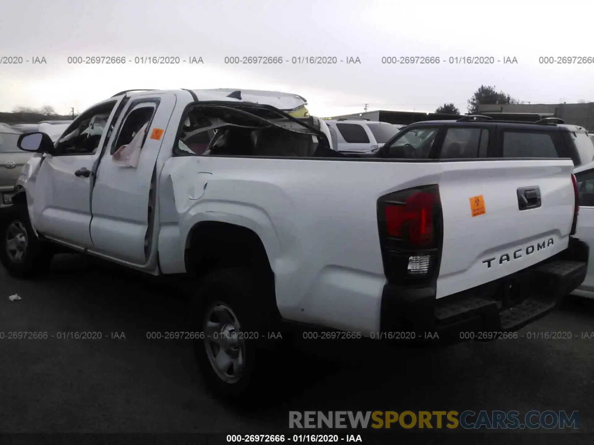 3 Photograph of a damaged car 5TFRX5GNXKX158499 TOYOTA TACOMA 2019