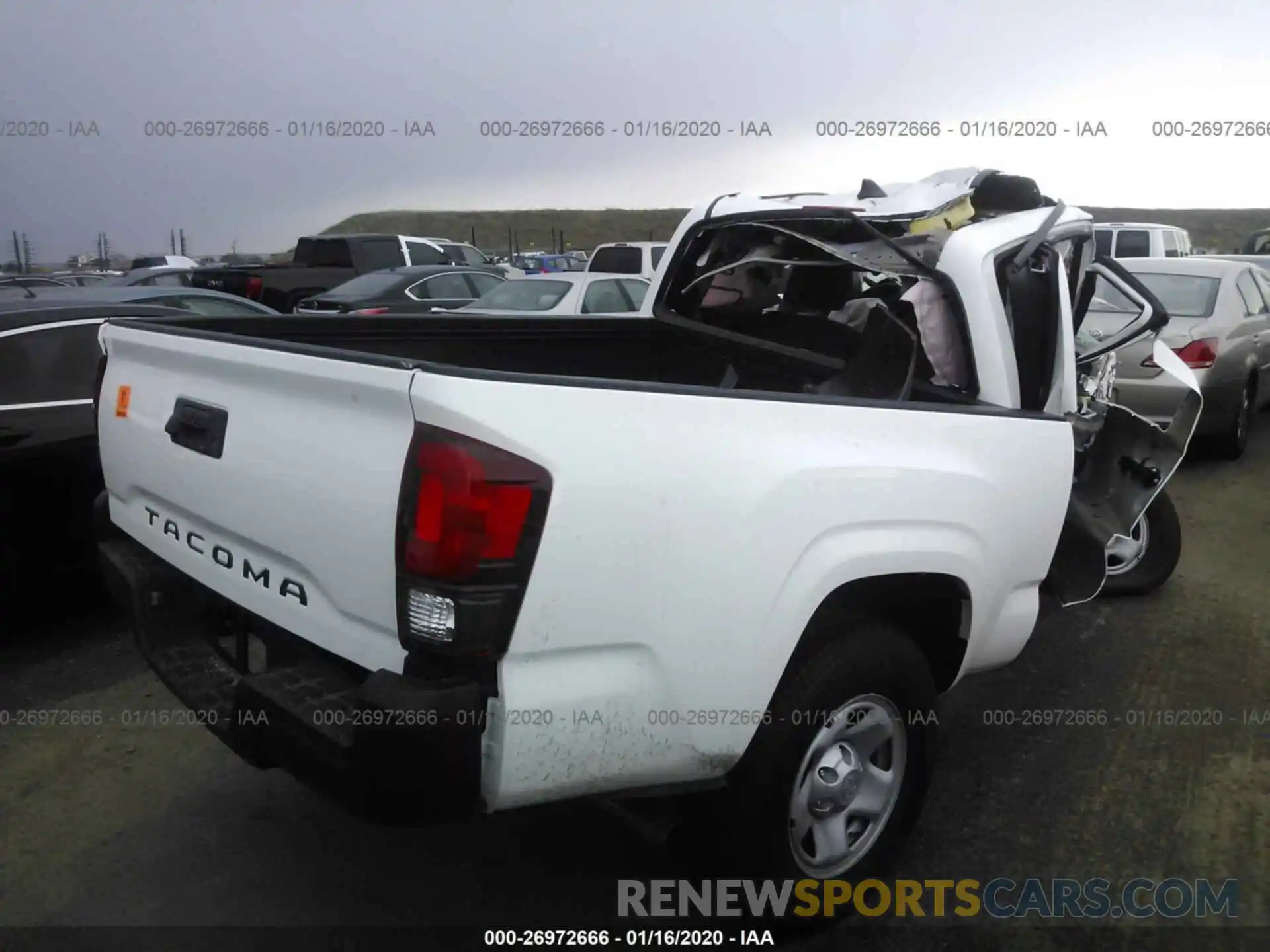 4 Фотография поврежденного автомобиля 5TFRX5GNXKX158499 TOYOTA TACOMA 2019