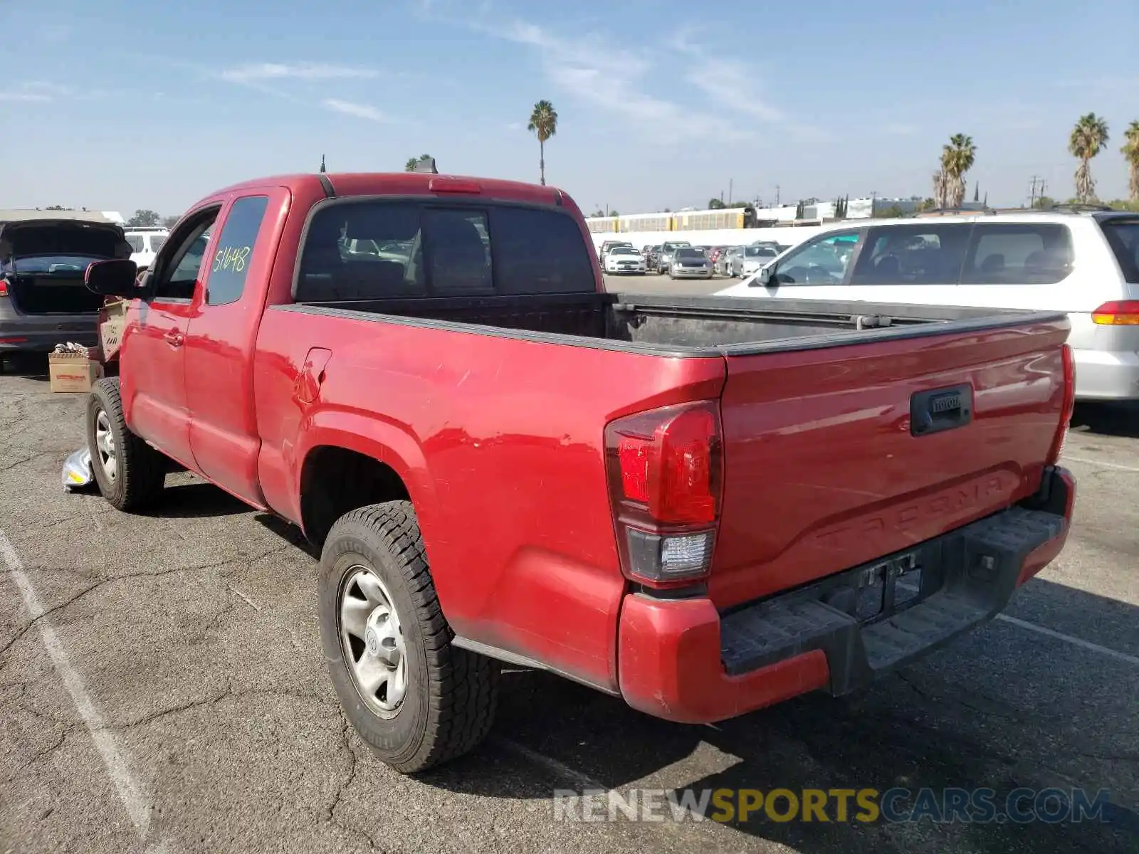 3 Photograph of a damaged car 5TFRX5GNXKX163055 TOYOTA TACOMA 2019