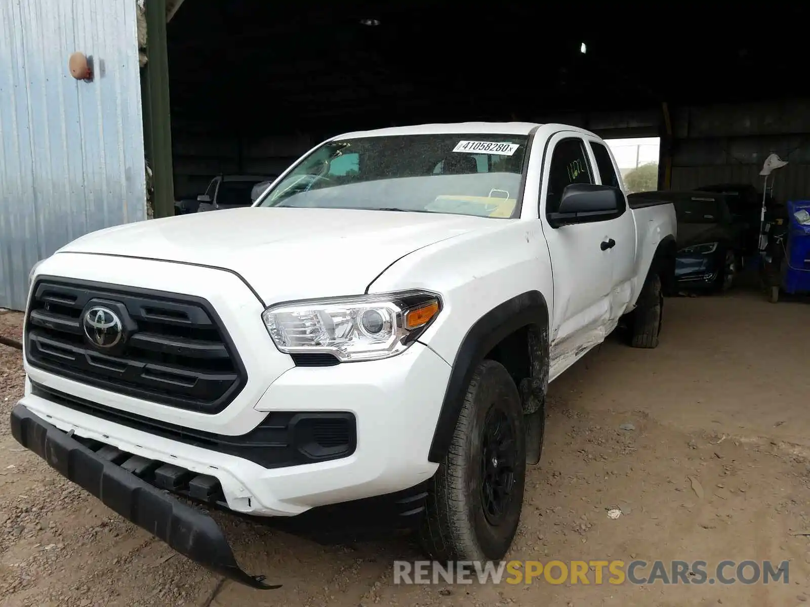 2 Photograph of a damaged car 5TFRZ5CN0KX073347 TOYOTA TACOMA 2019