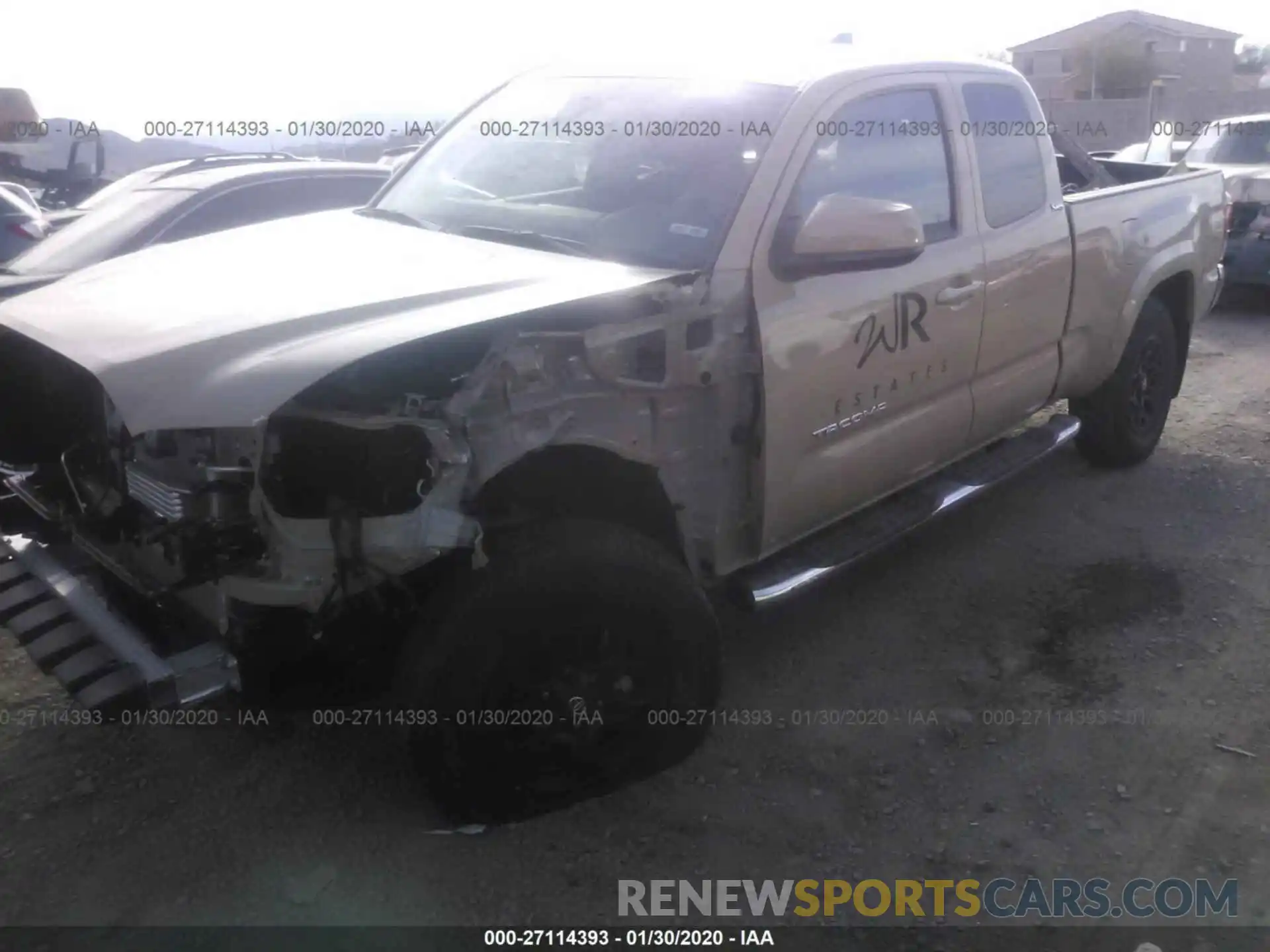 2 Photograph of a damaged car 5TFRZ5CN0KX086972 TOYOTA TACOMA 2019