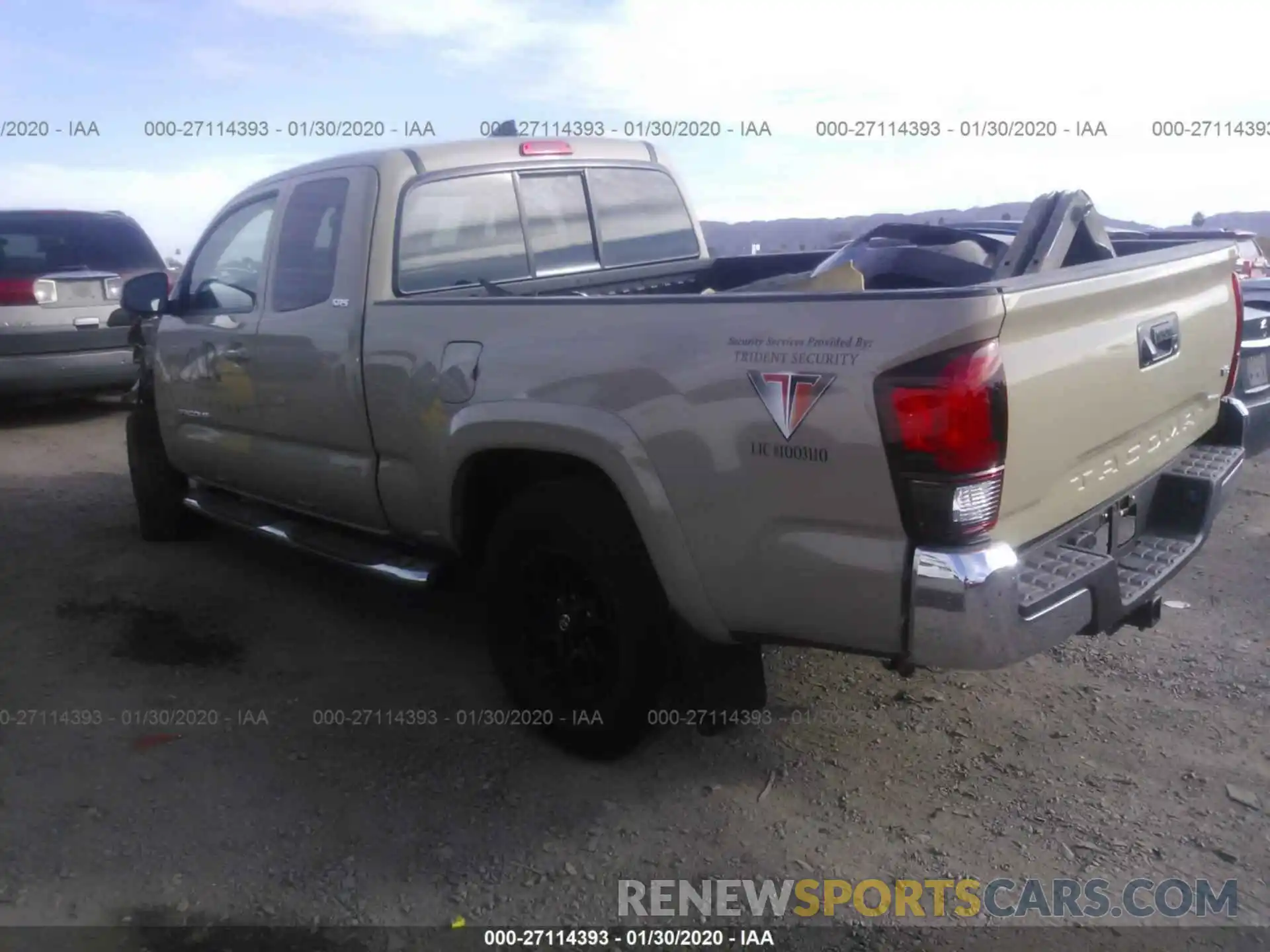 3 Photograph of a damaged car 5TFRZ5CN0KX086972 TOYOTA TACOMA 2019