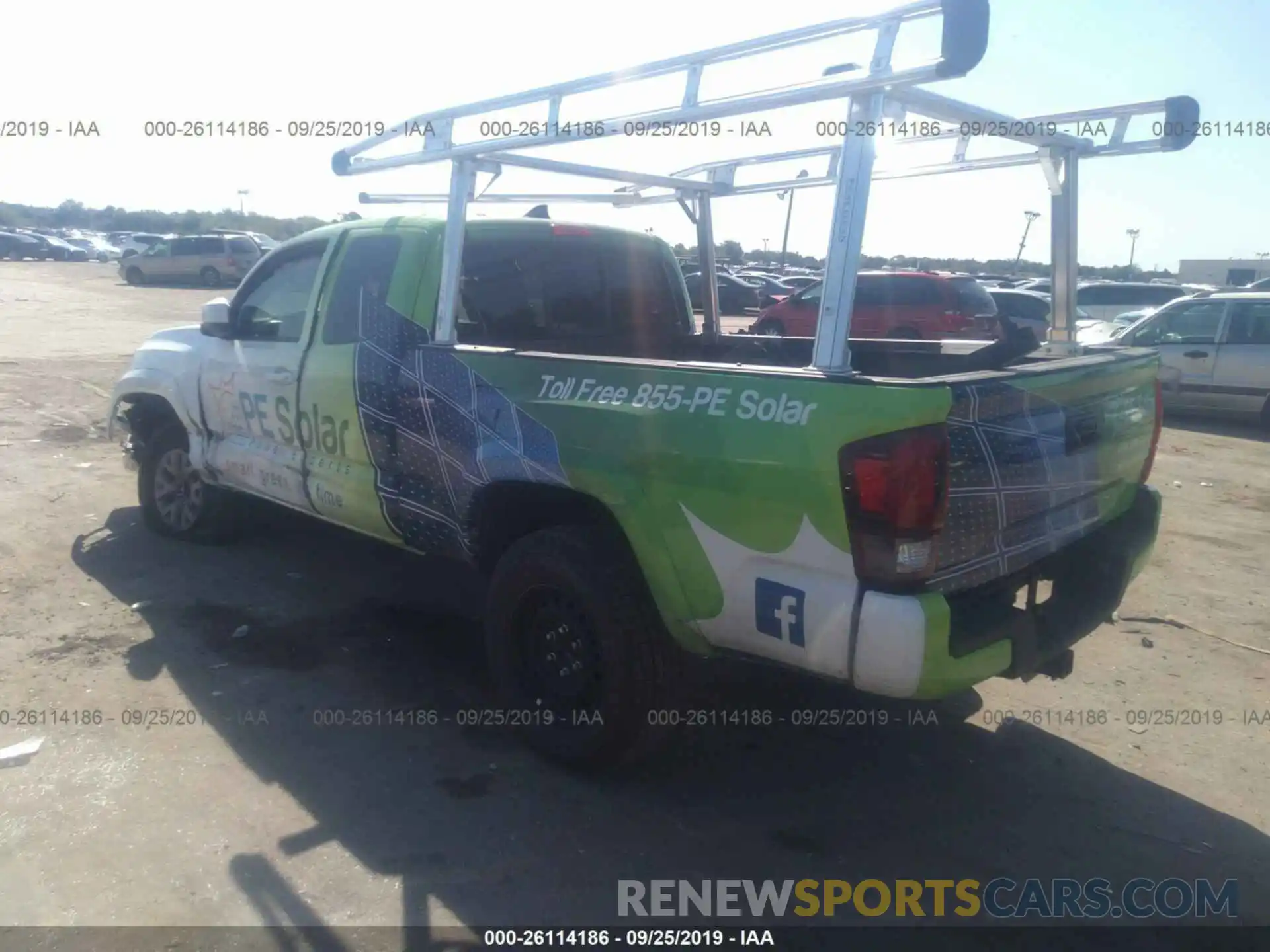 3 Photograph of a damaged car 5TFRZ5CN2KX073608 TOYOTA TACOMA 2019