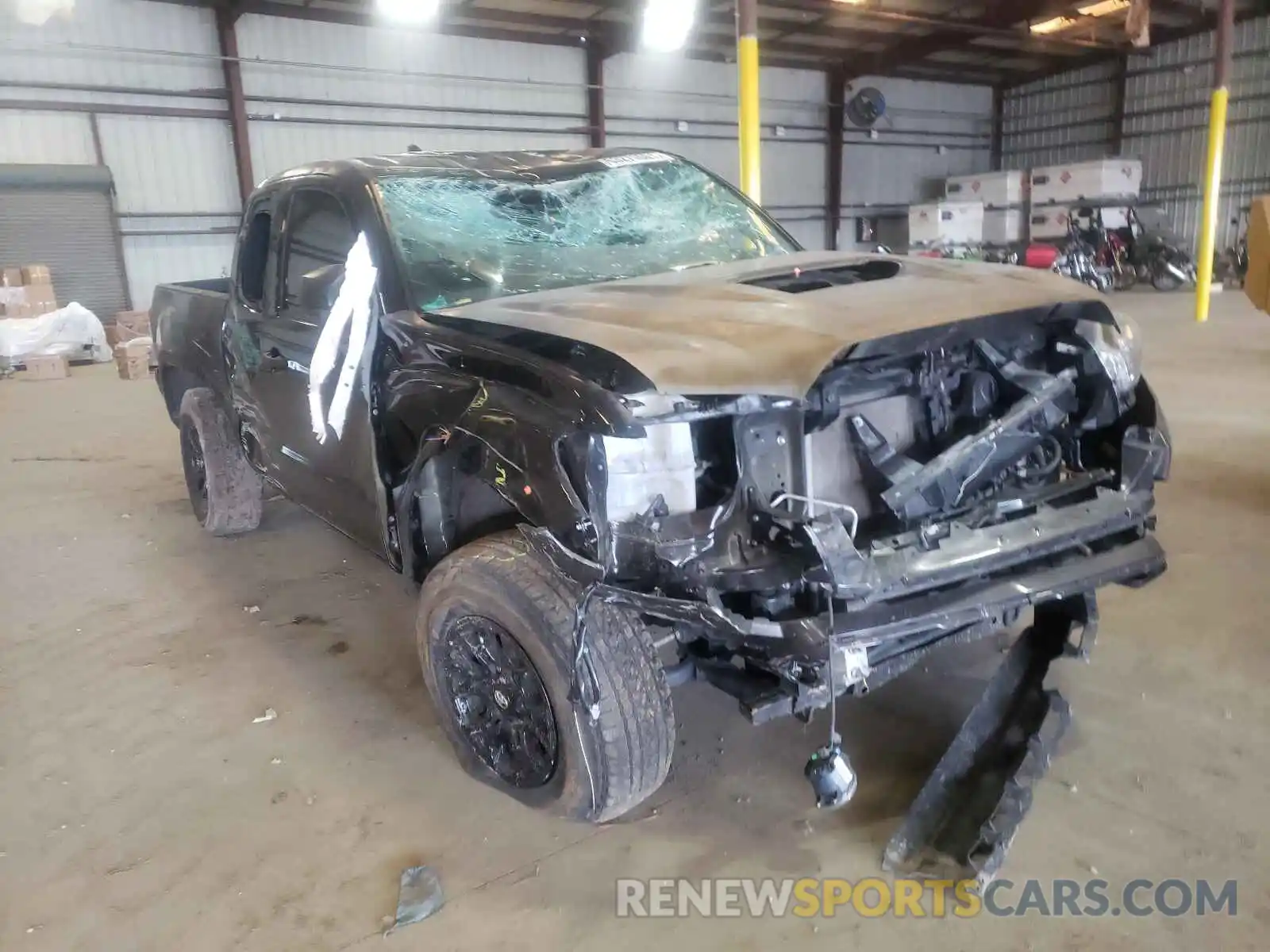 1 Photograph of a damaged car 5TFRZ5CN2KX074354 TOYOTA TACOMA 2019