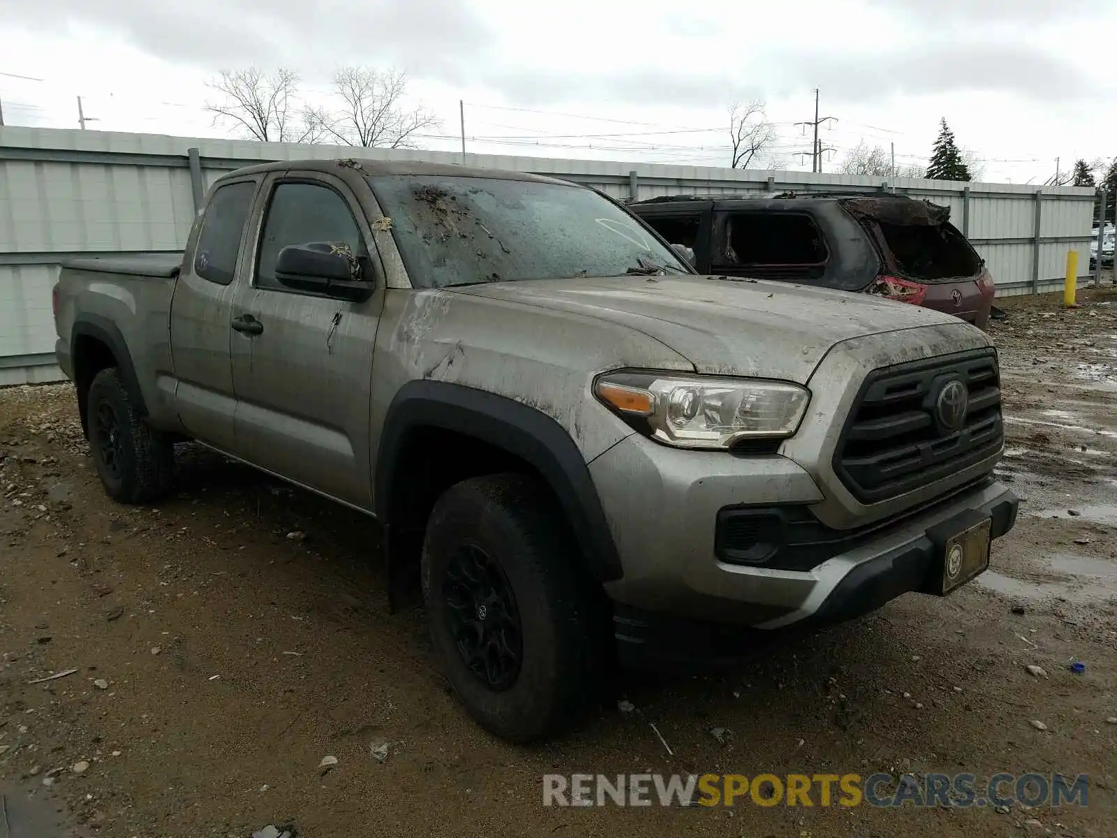 1 Photograph of a damaged car 5TFRZ5CN2KX080526 TOYOTA TACOMA 2019