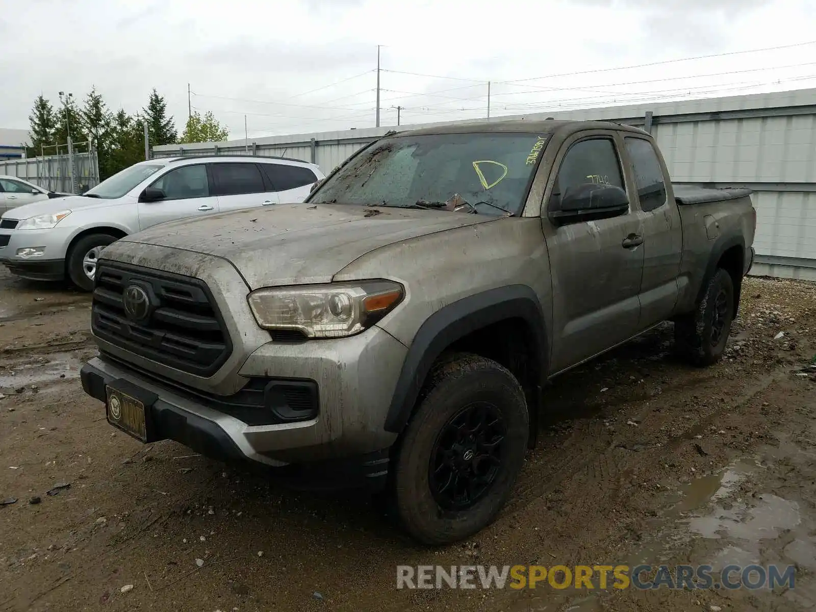 2 Photograph of a damaged car 5TFRZ5CN2KX080526 TOYOTA TACOMA 2019