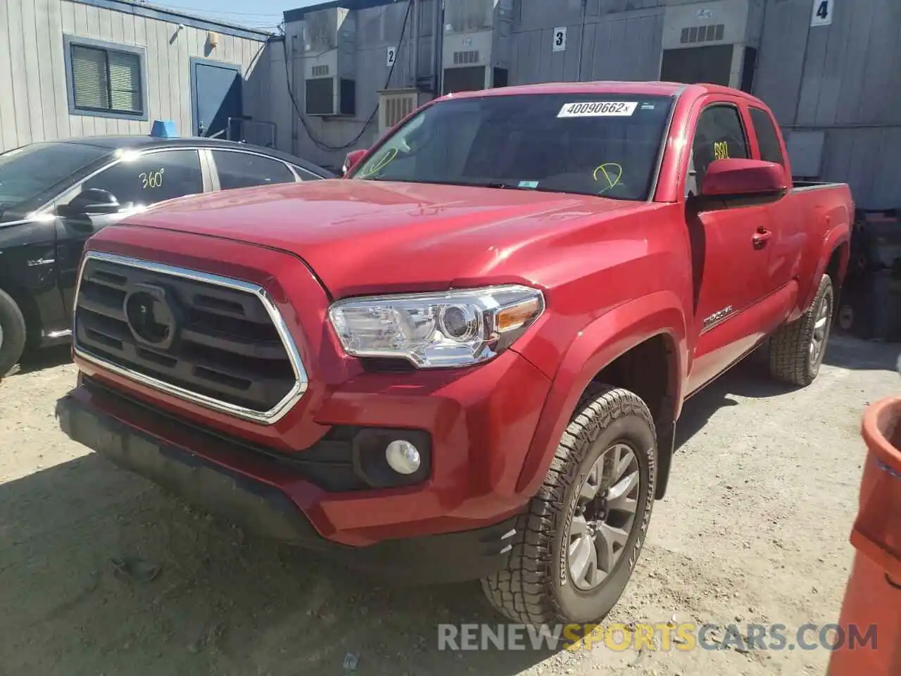 2 Photograph of a damaged car 5TFRZ5CN3KX073214 TOYOTA TACOMA 2019