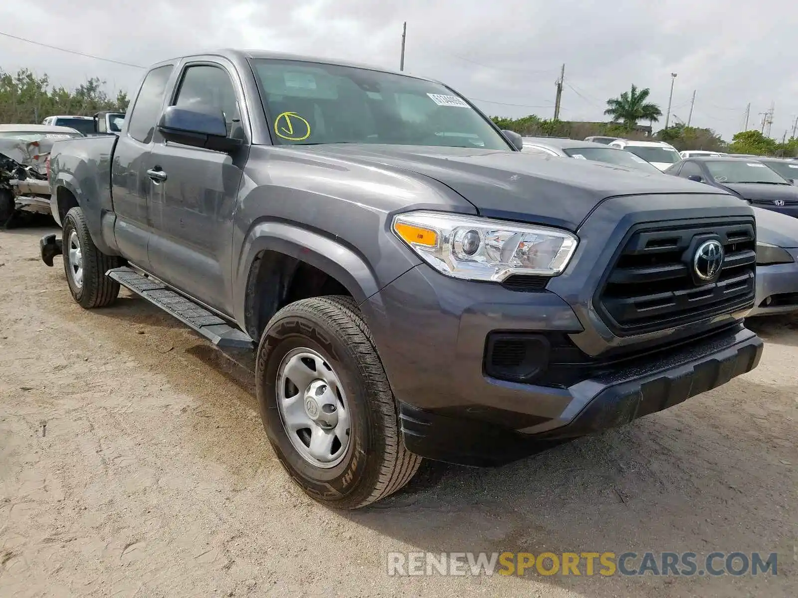 1 Photograph of a damaged car 5TFRZ5CN3KX081264 TOYOTA TACOMA 2019