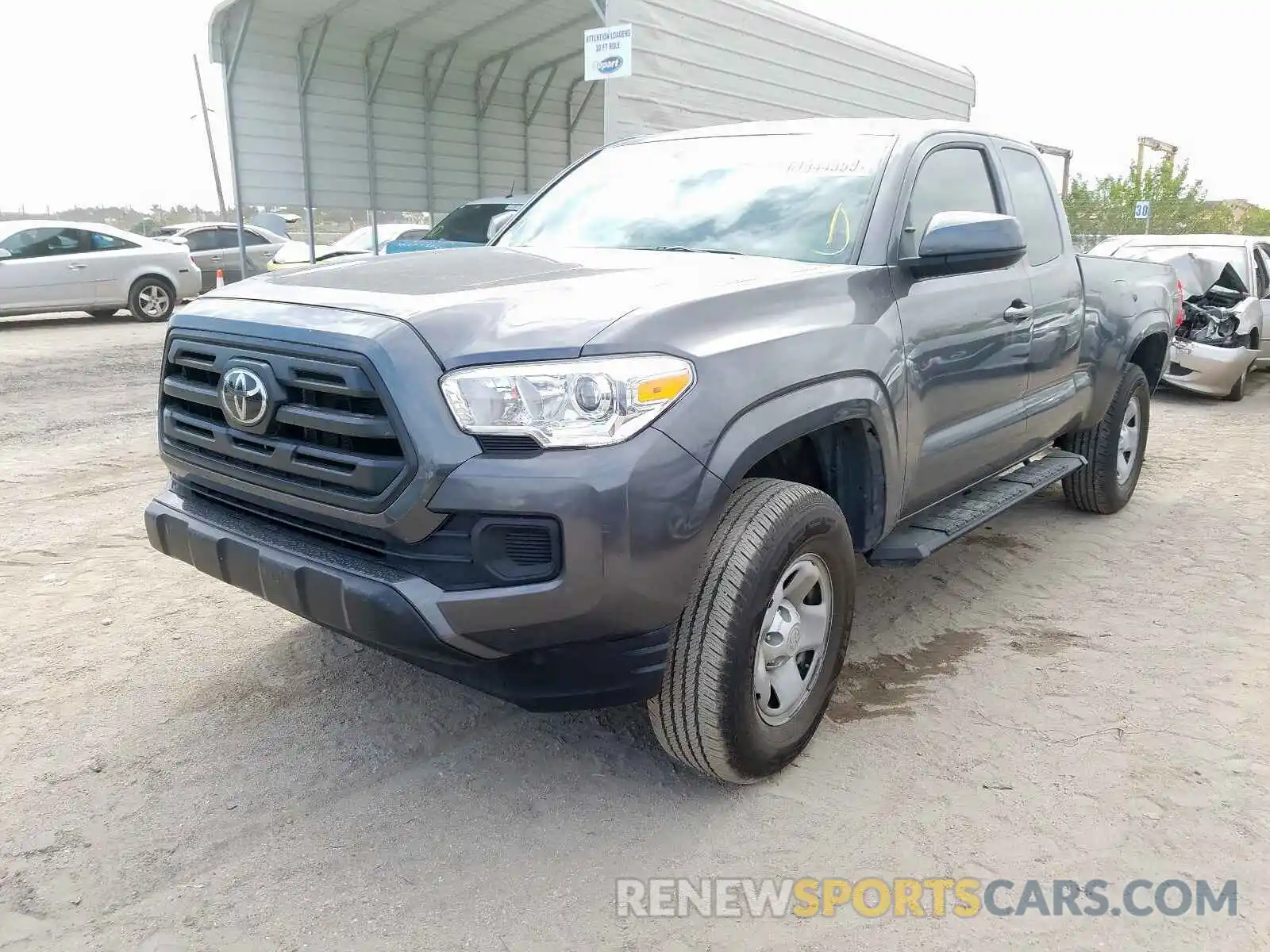 2 Photograph of a damaged car 5TFRZ5CN3KX081264 TOYOTA TACOMA 2019