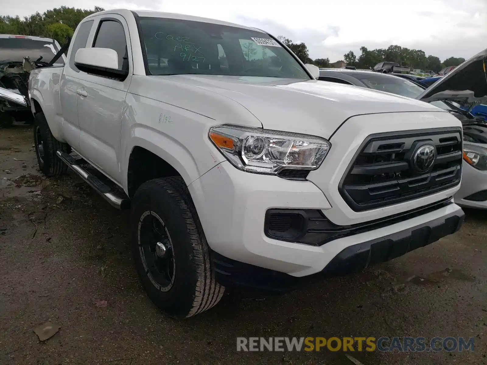 1 Photograph of a damaged car 5TFRZ5CN3KX085265 TOYOTA TACOMA 2019