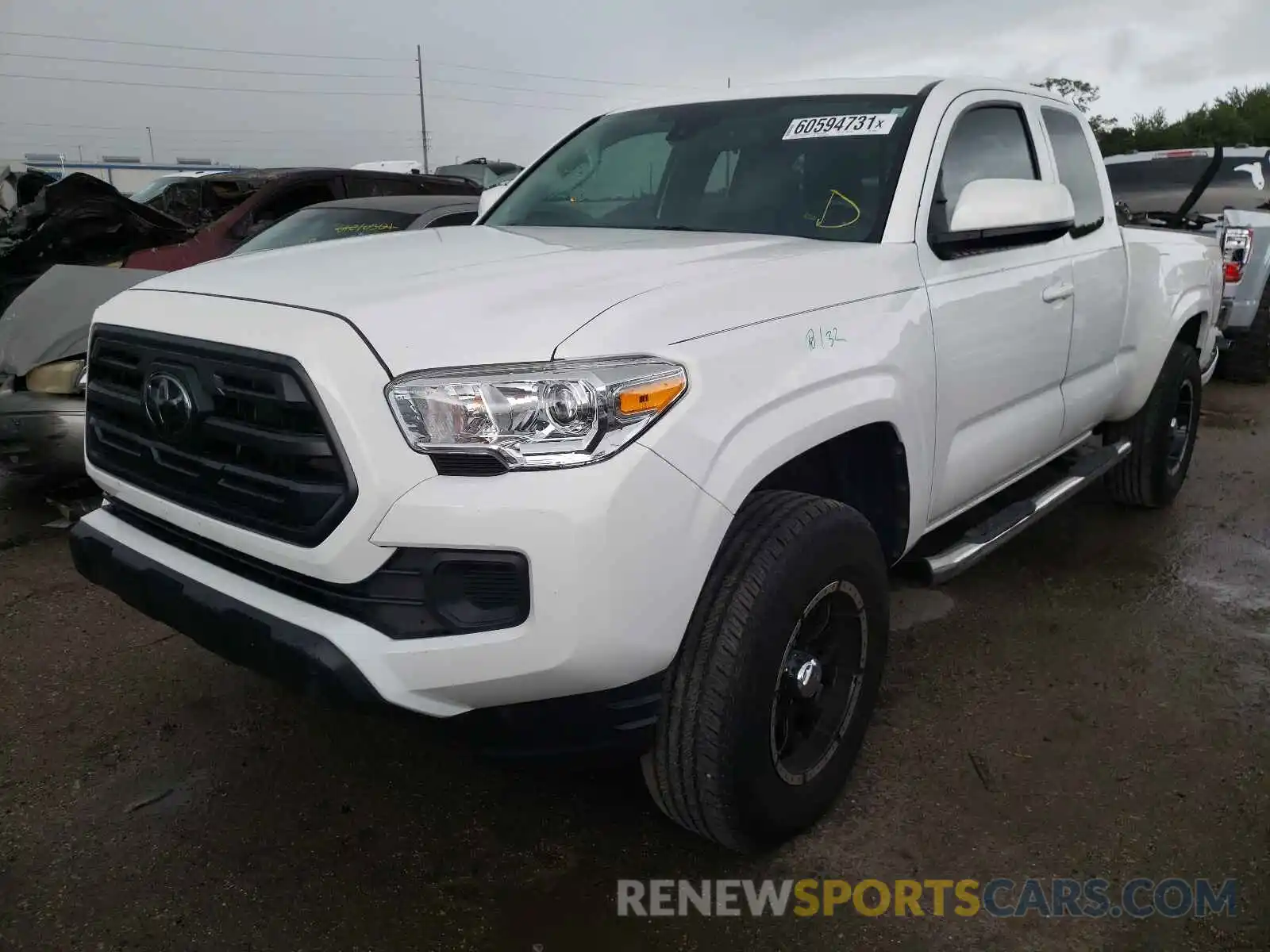 2 Photograph of a damaged car 5TFRZ5CN3KX085265 TOYOTA TACOMA 2019