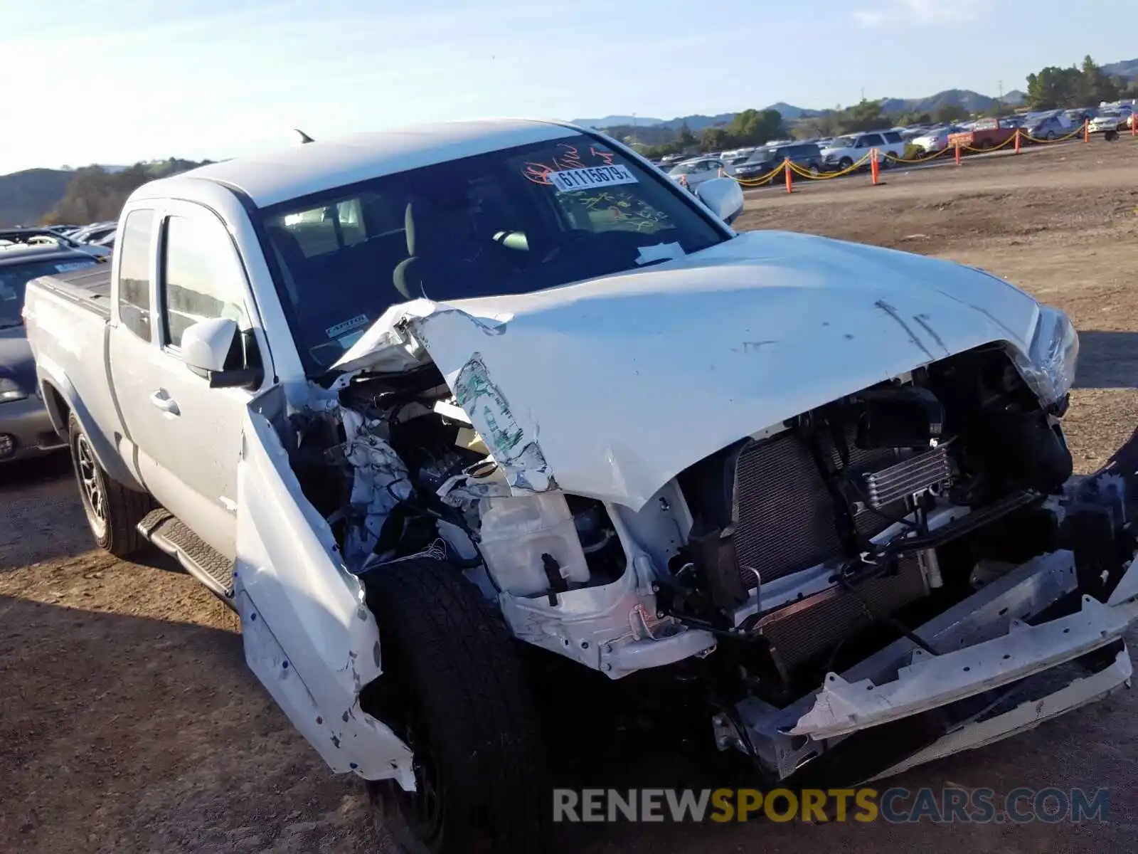 1 Photograph of a damaged car 5TFRZ5CN3KX085315 TOYOTA TACOMA 2019