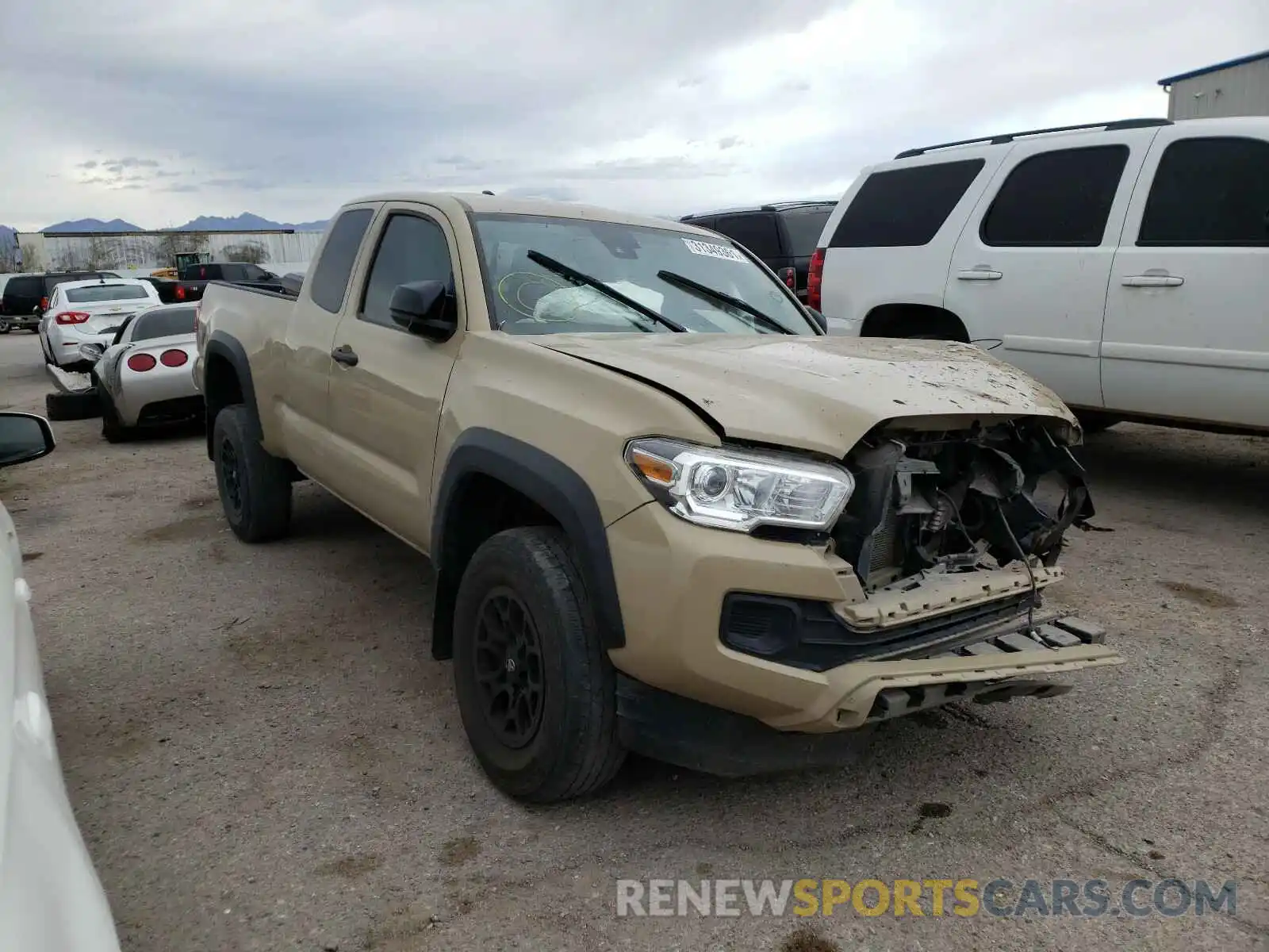 1 Photograph of a damaged car 5TFRZ5CN3KX085587 TOYOTA TACOMA 2019