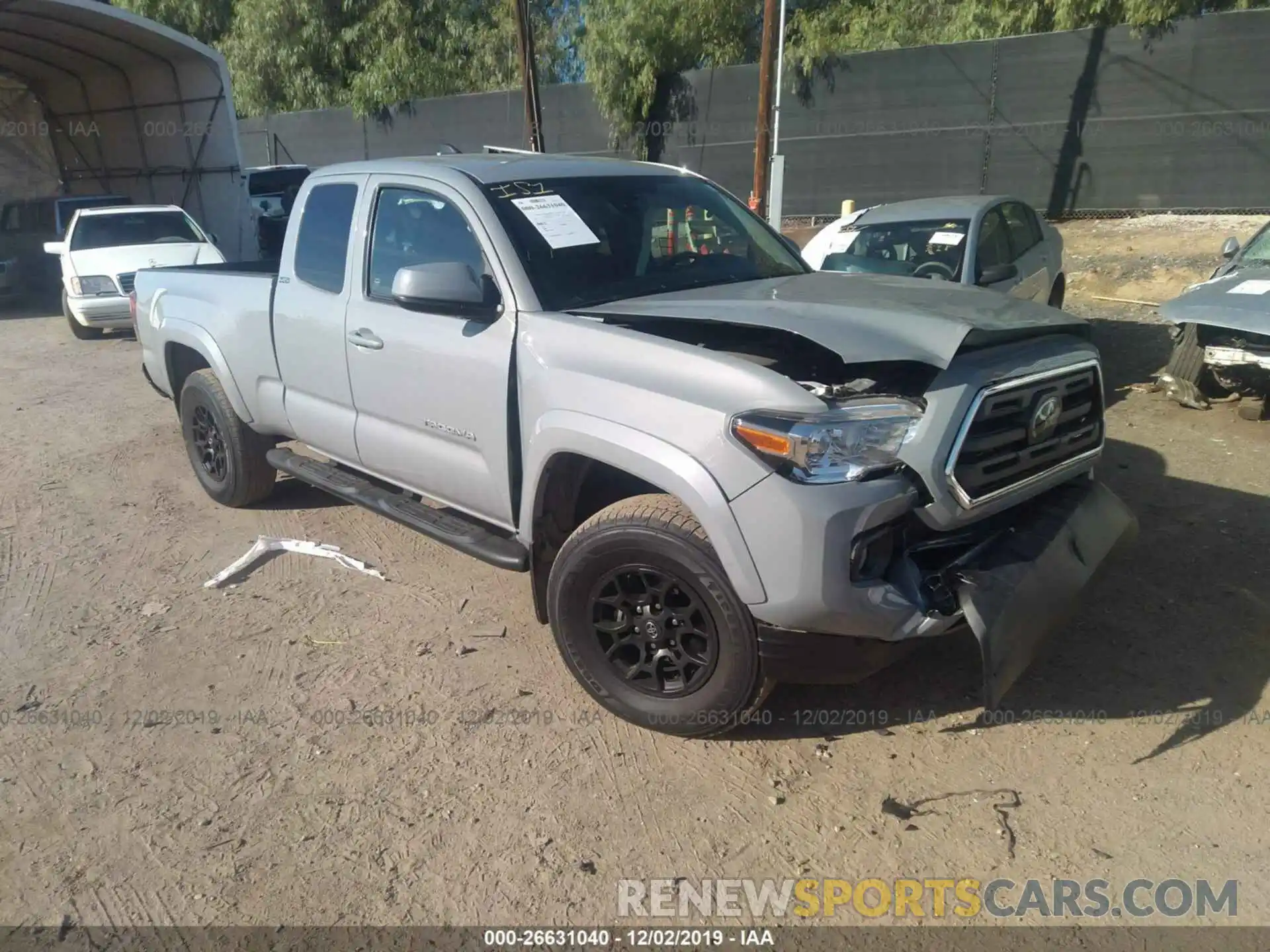 1 Photograph of a damaged car 5TFRZ5CN4KX074243 TOYOTA TACOMA 2019