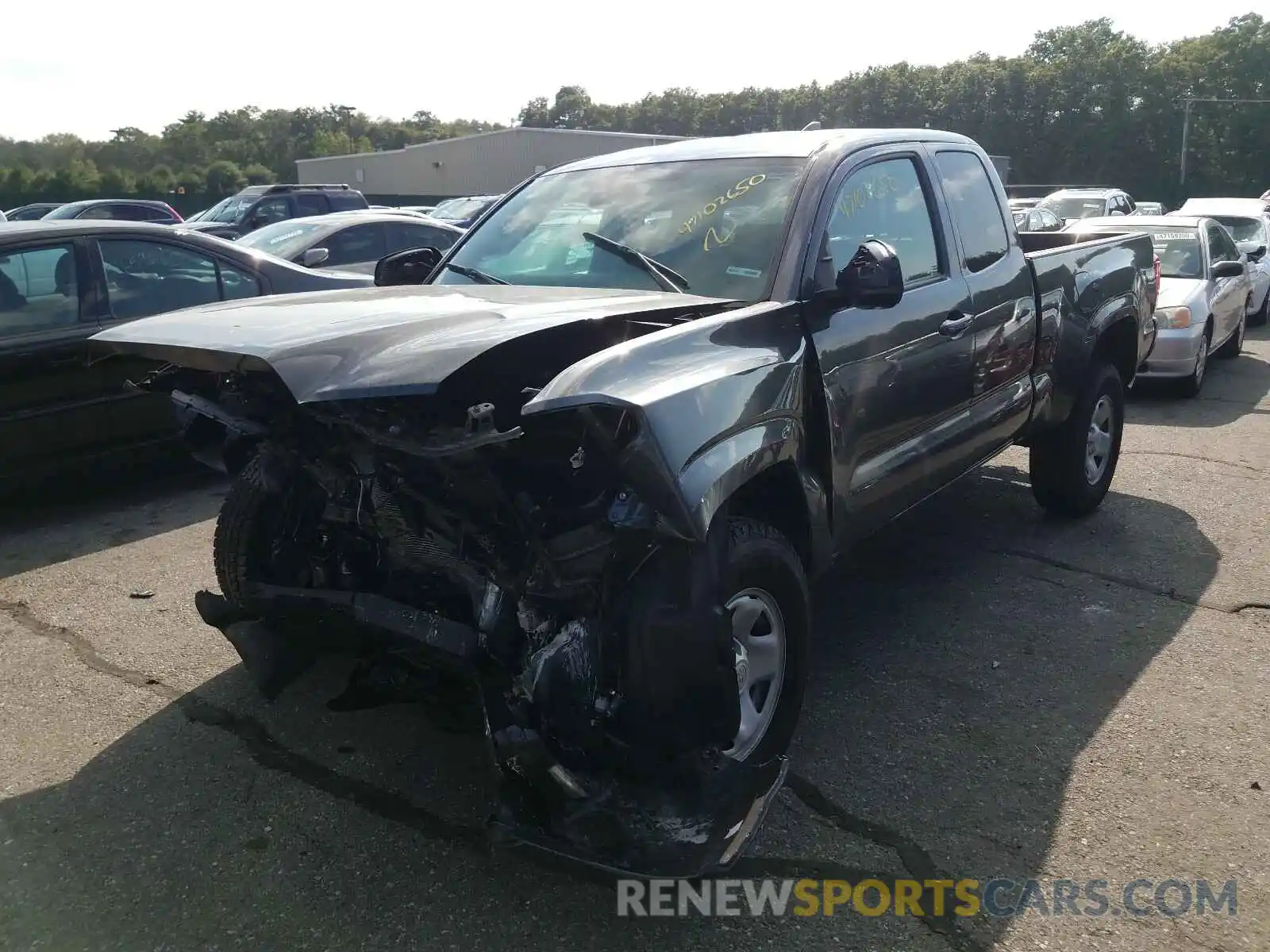 2 Photograph of a damaged car 5TFRZ5CN4KX075781 TOYOTA TACOMA 2019