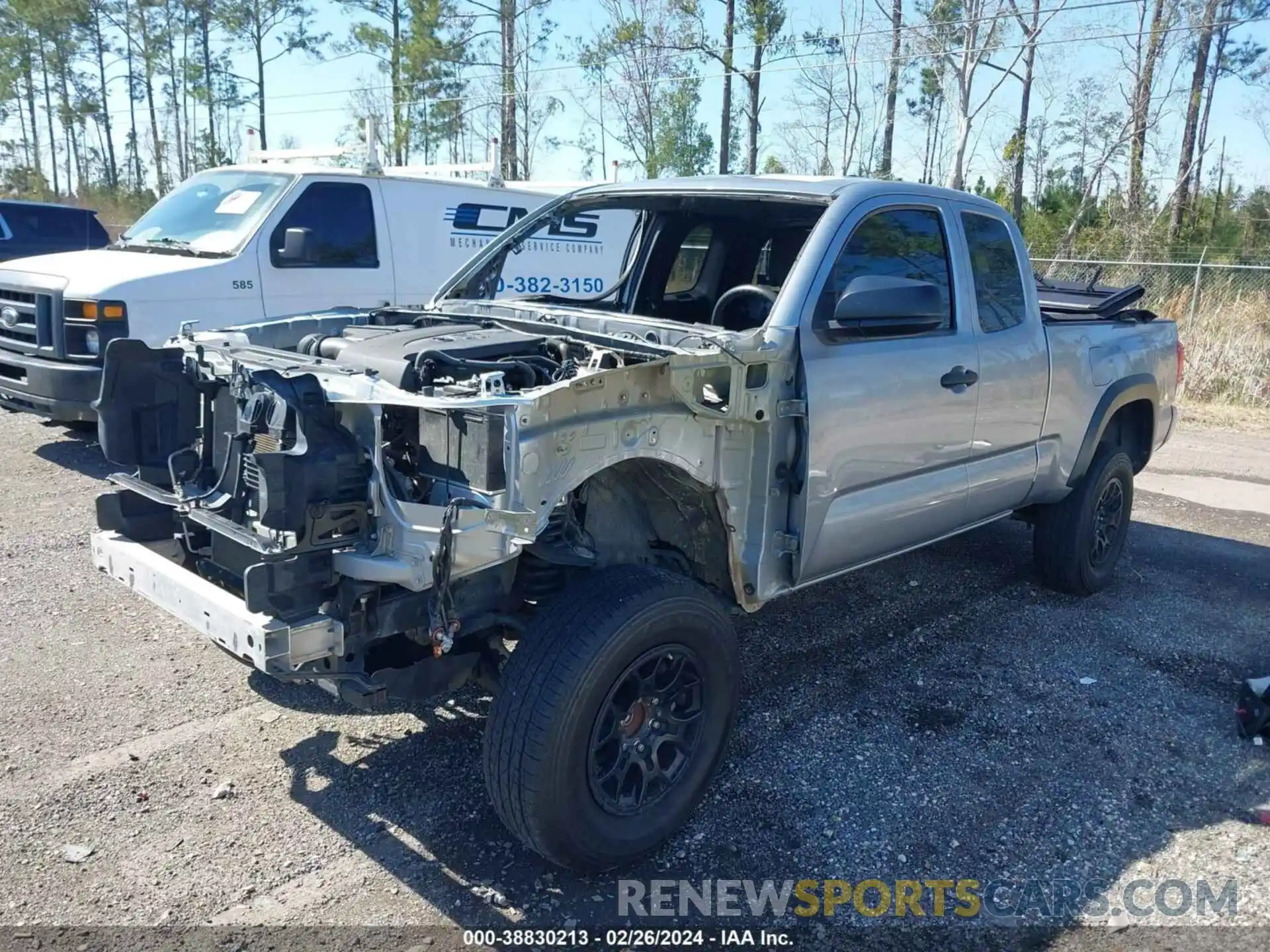 2 Photograph of a damaged car 5TFRZ5CN5KX080956 TOYOTA TACOMA 2019