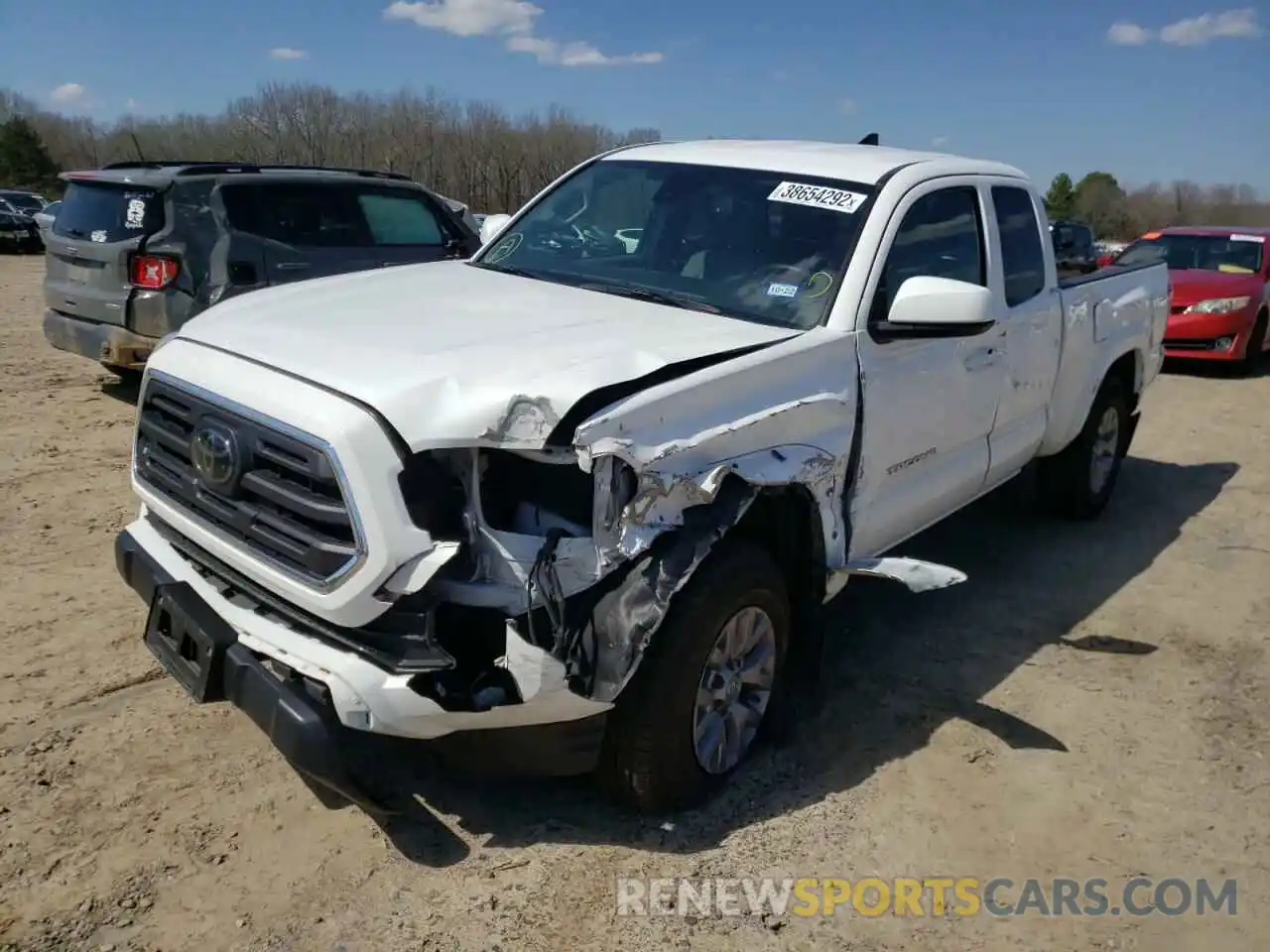 2 Photograph of a damaged car 5TFRZ5CN5KX086143 TOYOTA TACOMA 2019