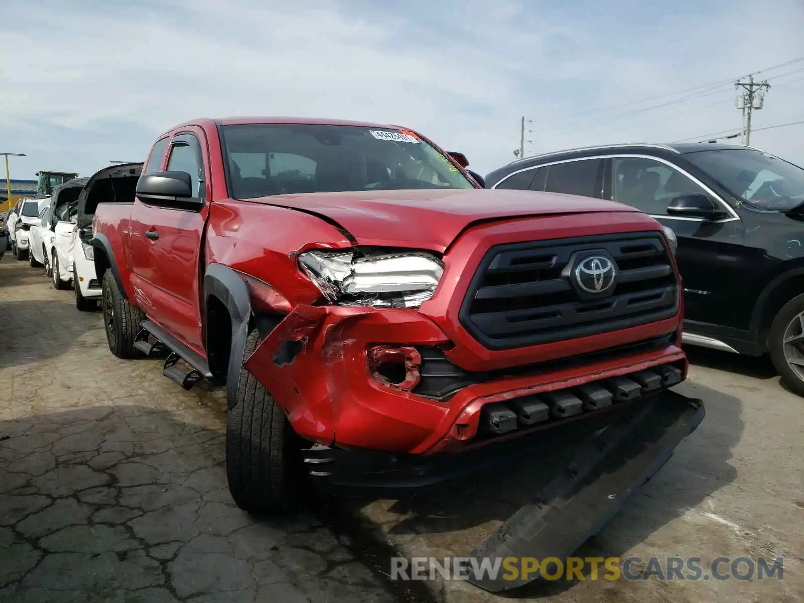 1 Photograph of a damaged car 5TFRZ5CN6KX073353 TOYOTA TACOMA 2019