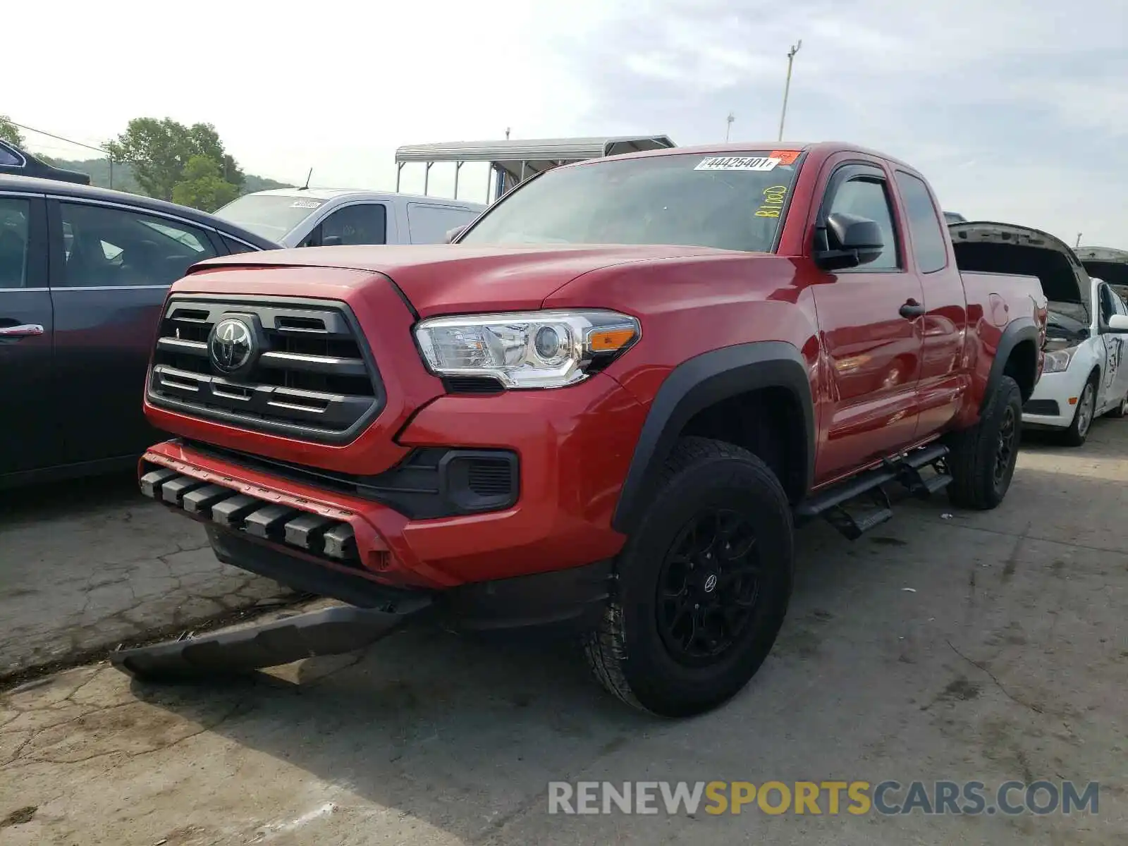 2 Photograph of a damaged car 5TFRZ5CN6KX073353 TOYOTA TACOMA 2019