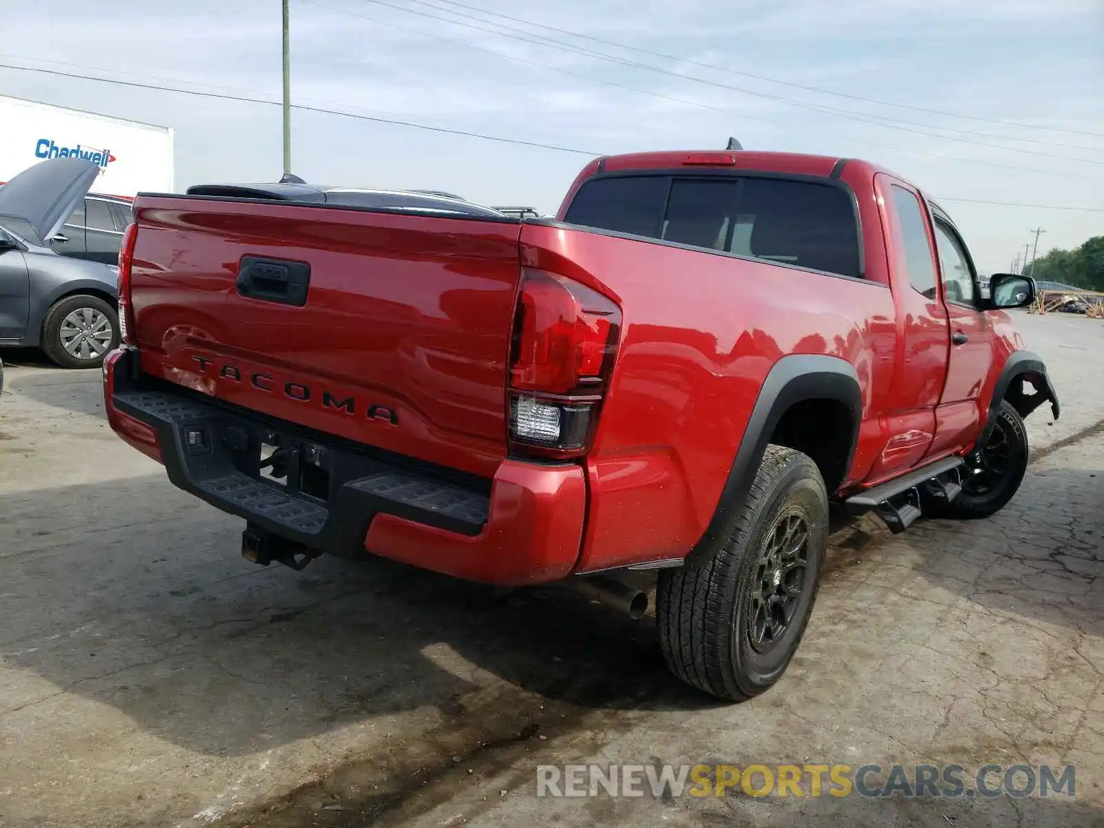 4 Photograph of a damaged car 5TFRZ5CN6KX073353 TOYOTA TACOMA 2019