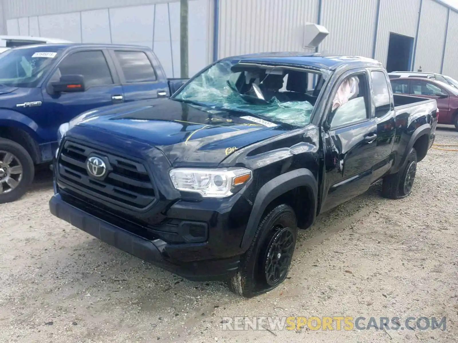 2 Photograph of a damaged car 5TFRZ5CN6KX080531 TOYOTA TACOMA 2019