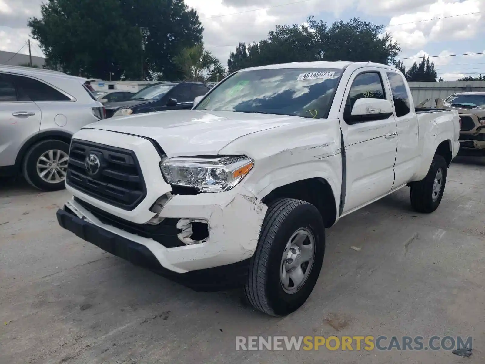 2 Photograph of a damaged car 5TFRZ5CN6KX083090 TOYOTA TACOMA 2019