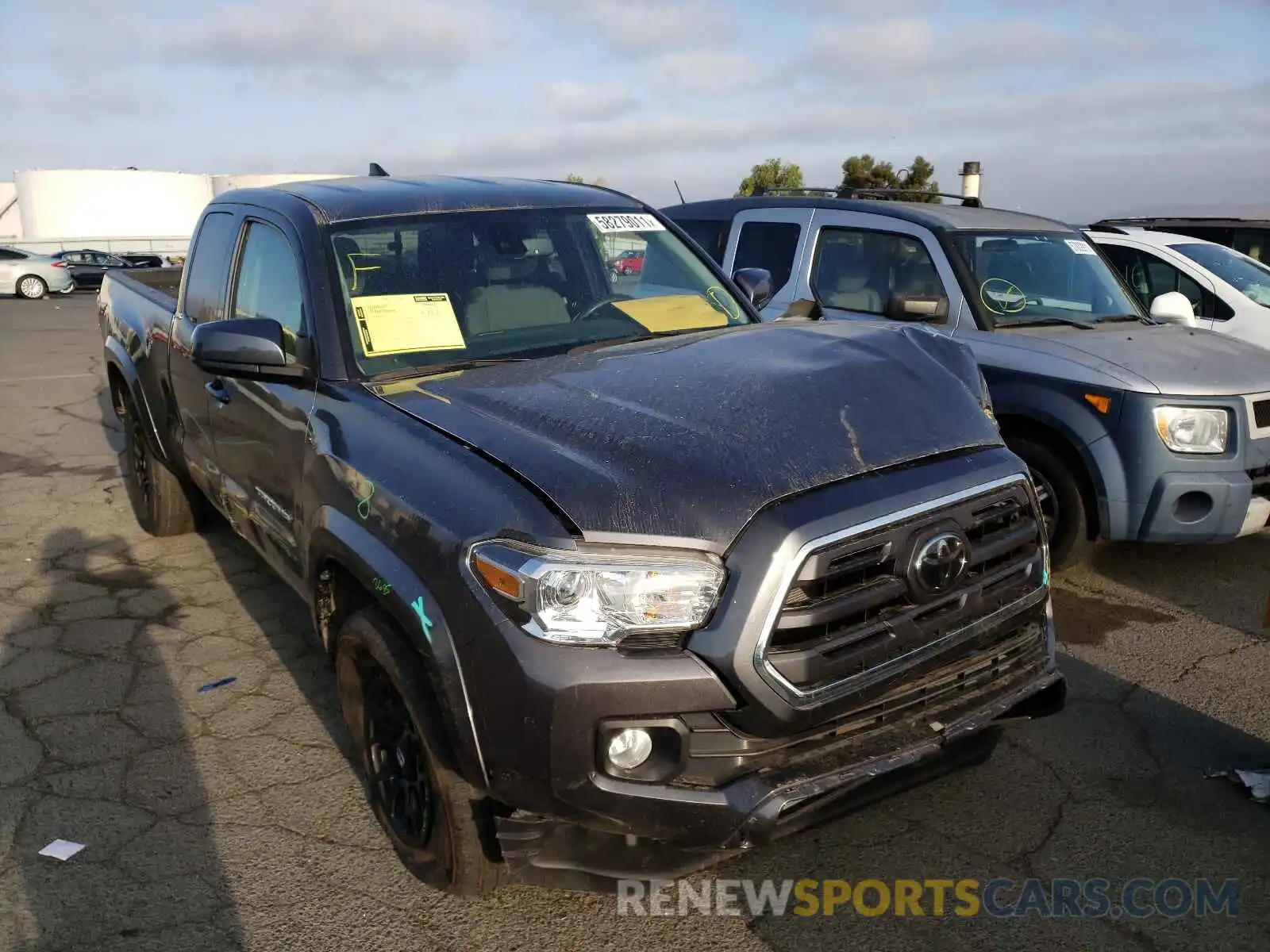 1 Photograph of a damaged car 5TFRZ5CN7KX077296 TOYOTA TACOMA 2019